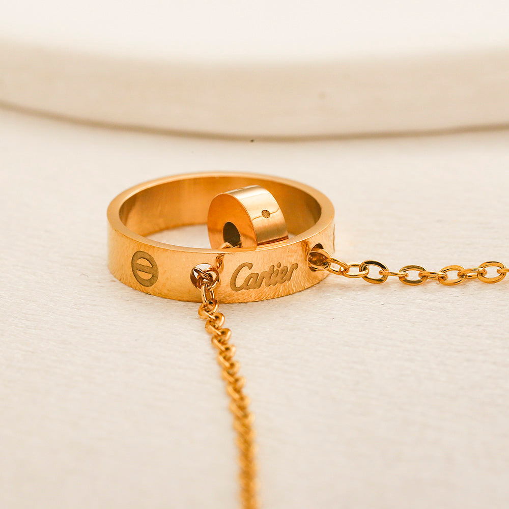 Cartier Ring Necklace (Stainless Steel)