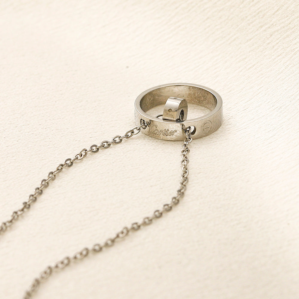 Cartier Ring Necklace (Stainless Steel)