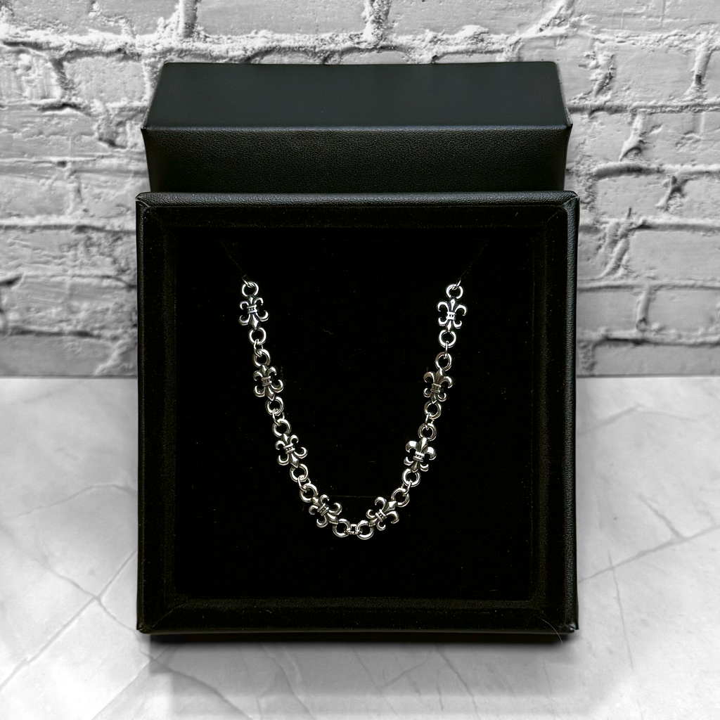 #N15: Chrome Hearts Fleur-De-Lis Necklace (Gold-Filled)