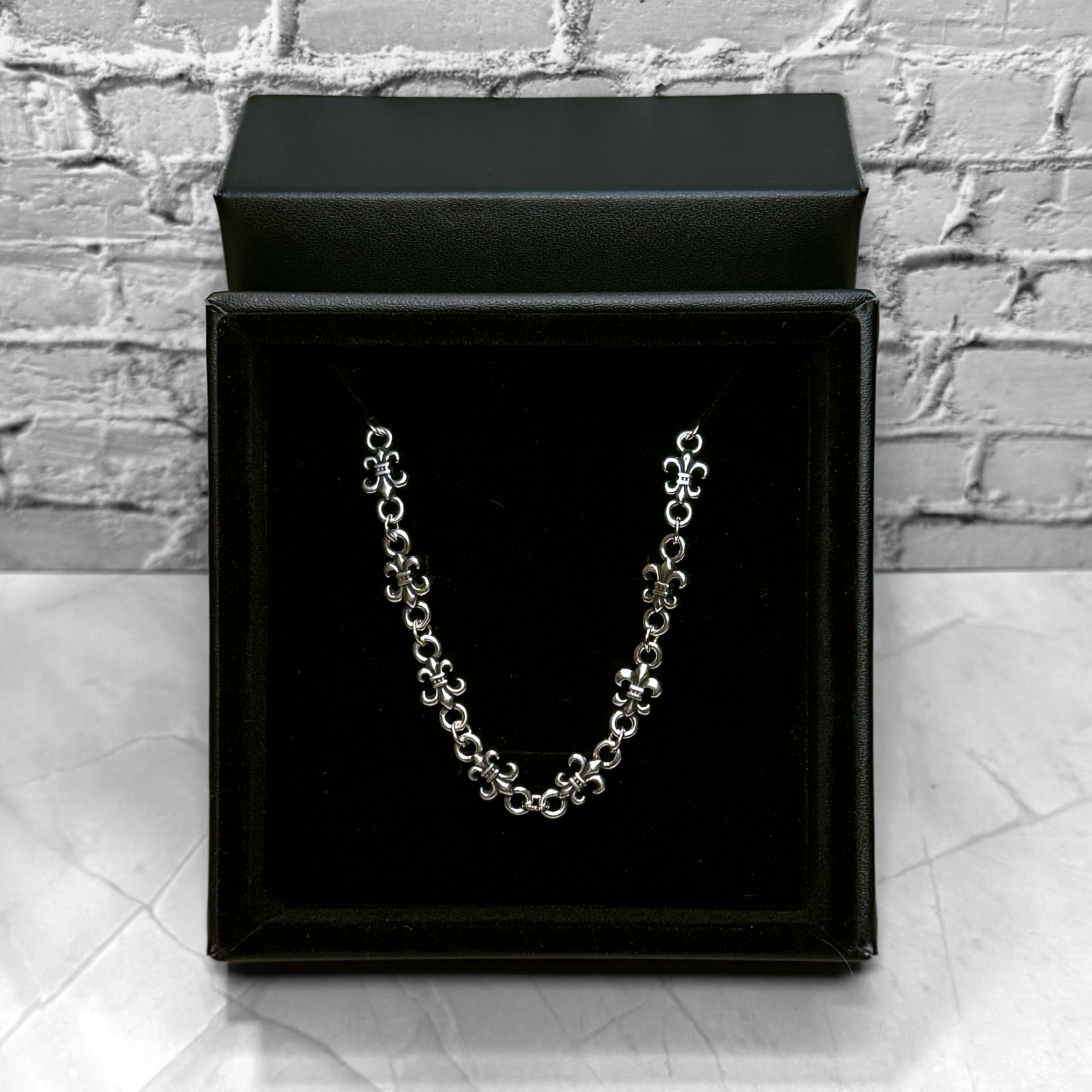 #N15: Chrome Hearts Fleur-De-Lis Necklace (Gold-Filled)