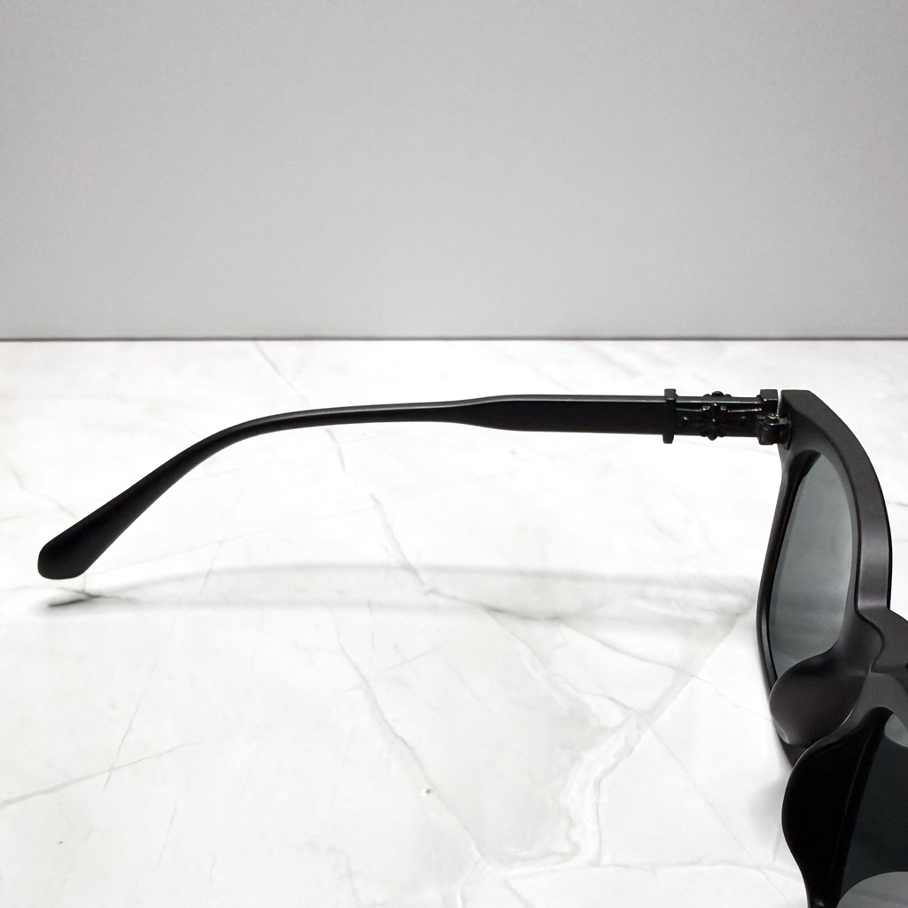 #S0: Chrome Hearts Cox Ucker Sunglasses (Matte Black & Black)