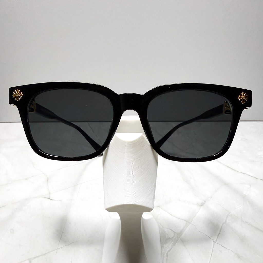 #S2: Chrome Hearts Cox Ucker Sunglasses (Black & Gold)