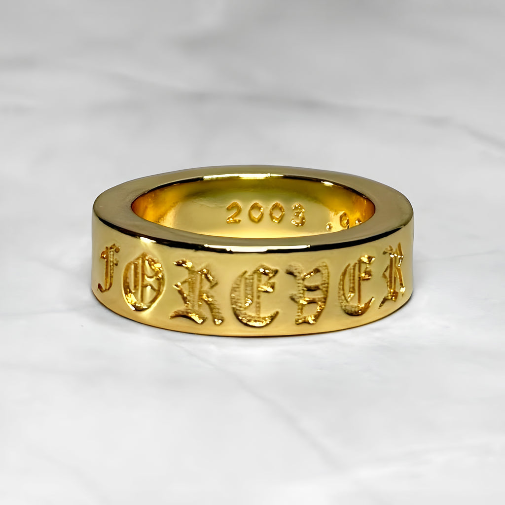 #R58: Chrome Hearts Gold Forever Ring (Gold-Filled)
