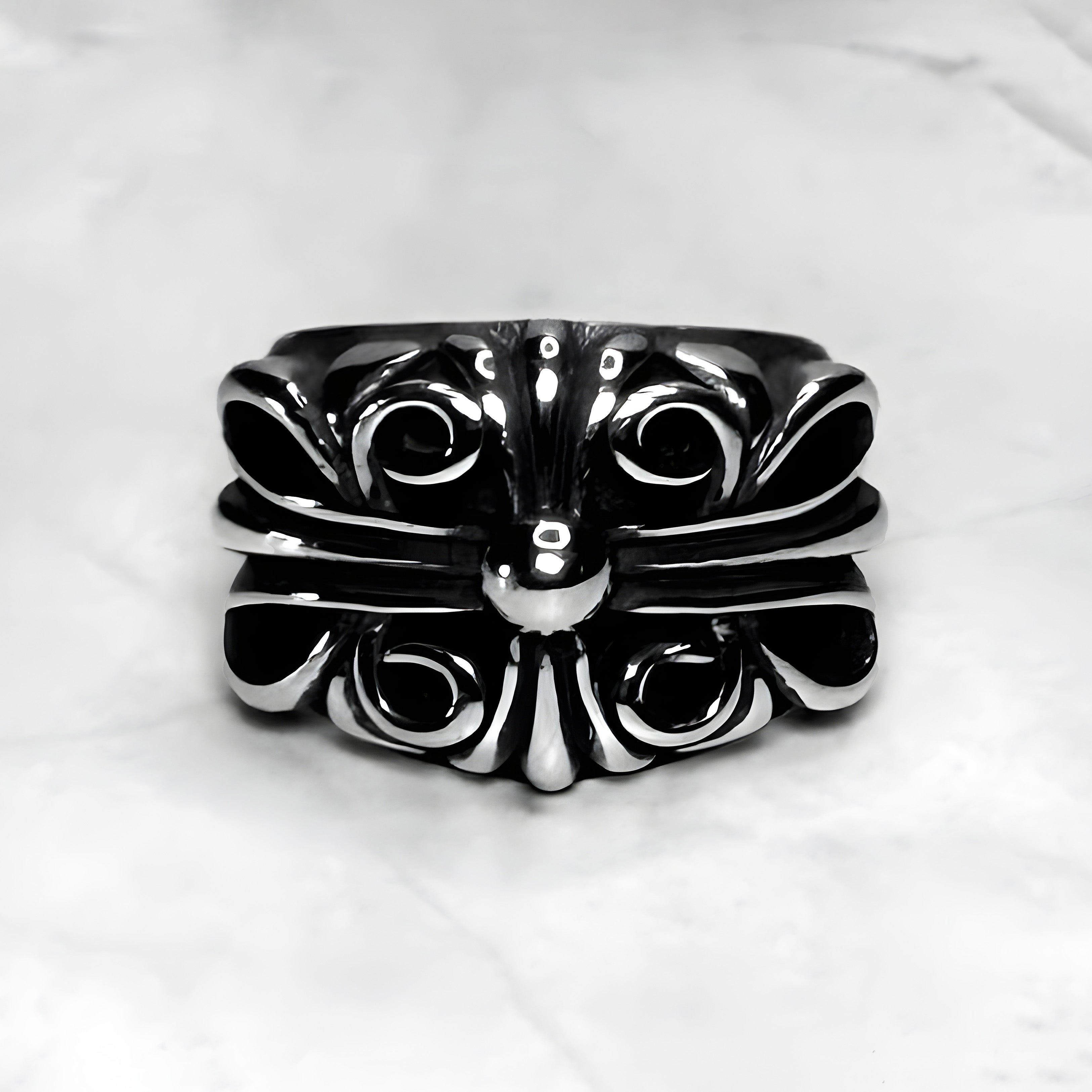 #R81: Chrome Hearts Floral Cross Ring (Copper)