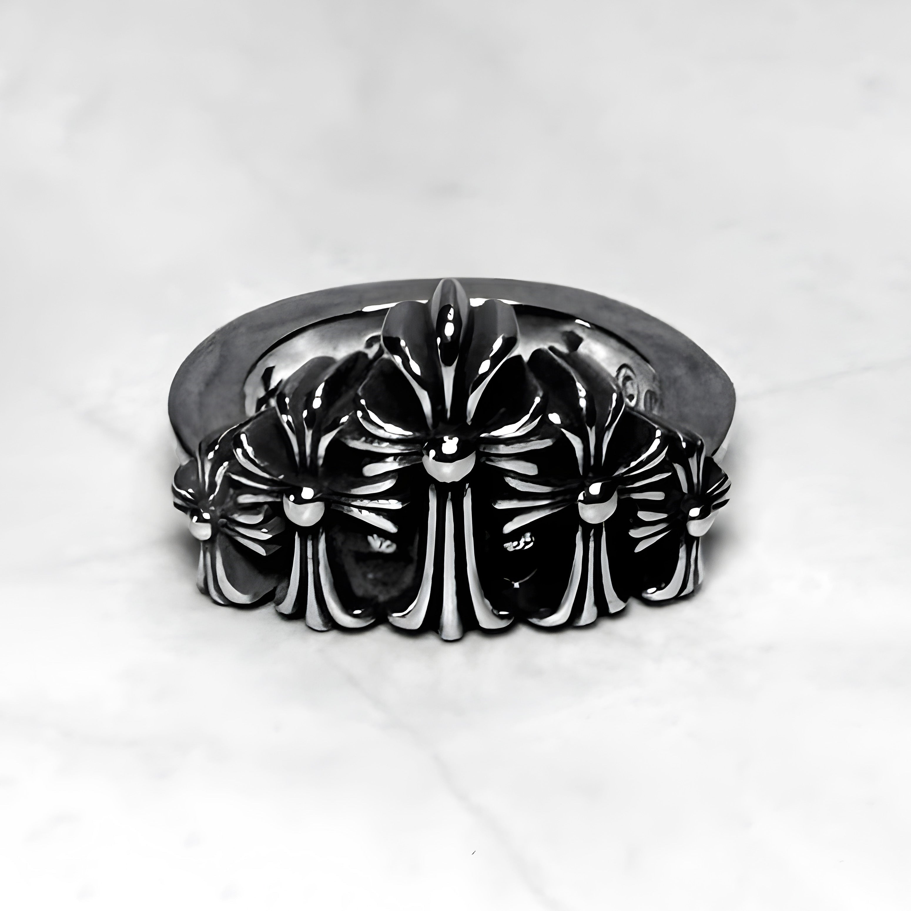 #R63: Chrome Hearts Cross Tombstone Ring (Copper)