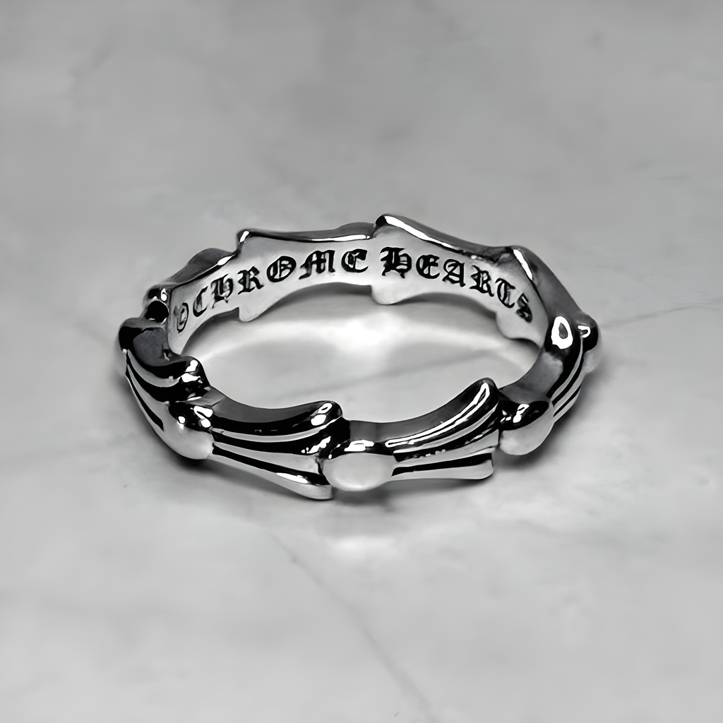 #R97: Chrome Hearts Partial Cross Band Ring (Gold-Filled)