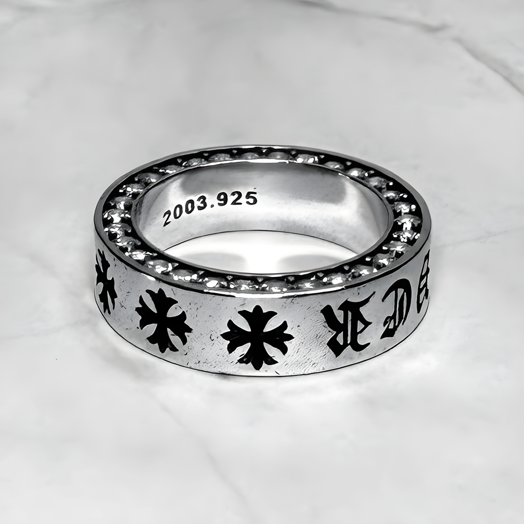 #R73: Chrome Hearts CZ Forever Ring (Copper)