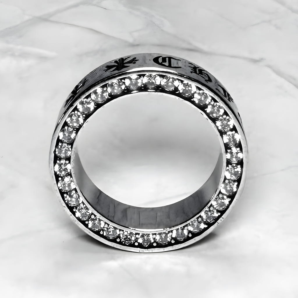 #R73: Chrome Hearts CZ Forever Ring (Copper)