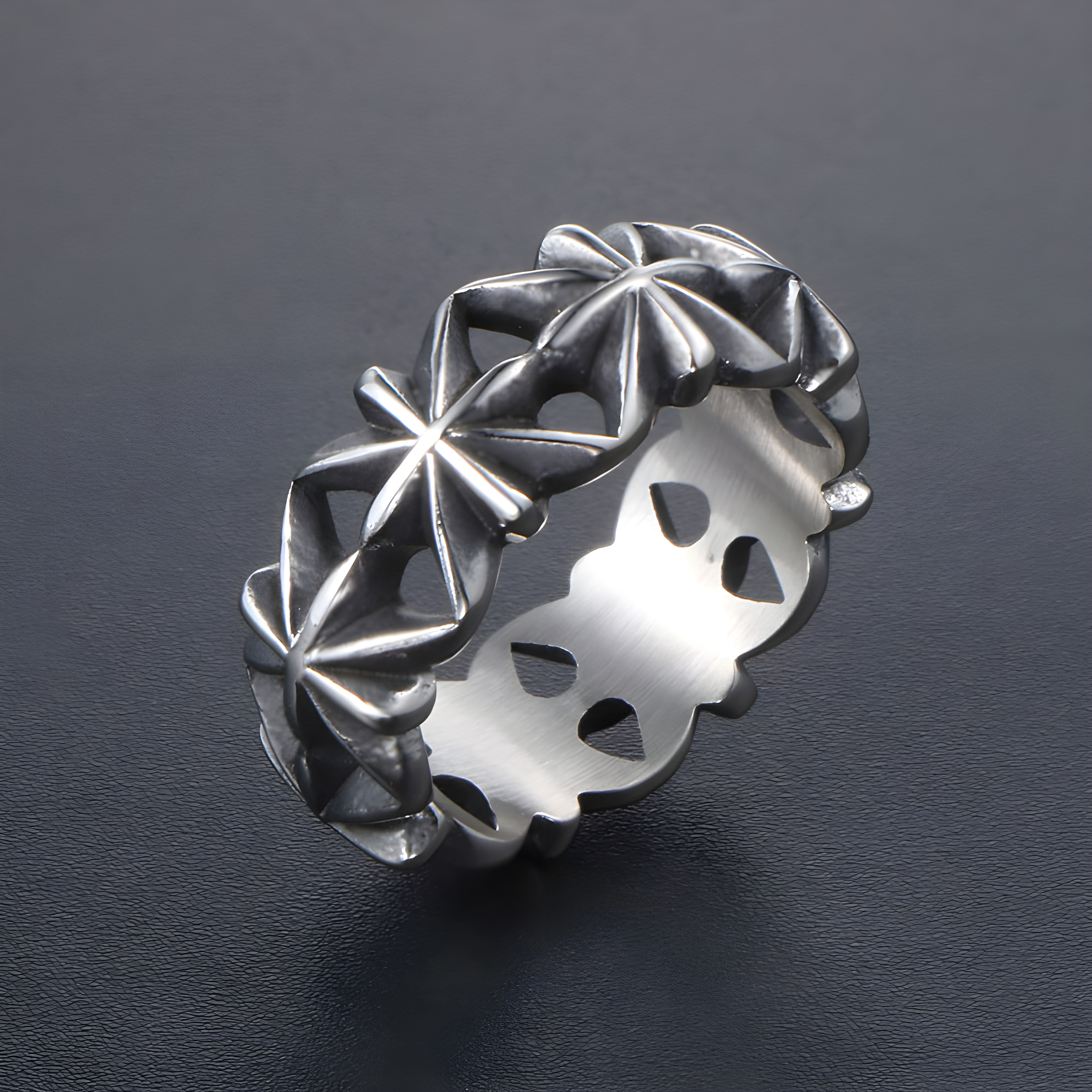 Star Band Ring (Titanium Steel)