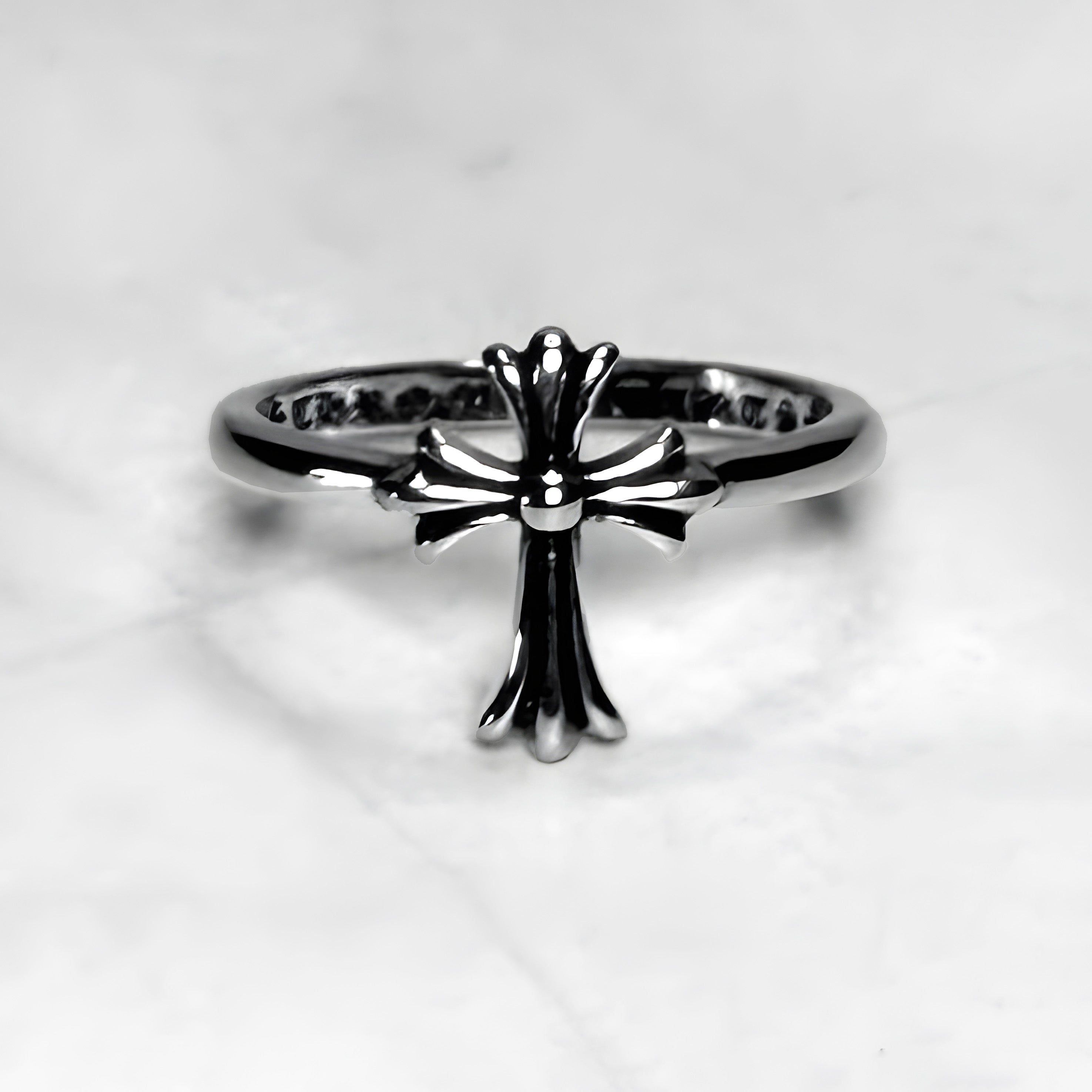 #R79: Chrome Hearts Dainty Cross Ring (Copper)
