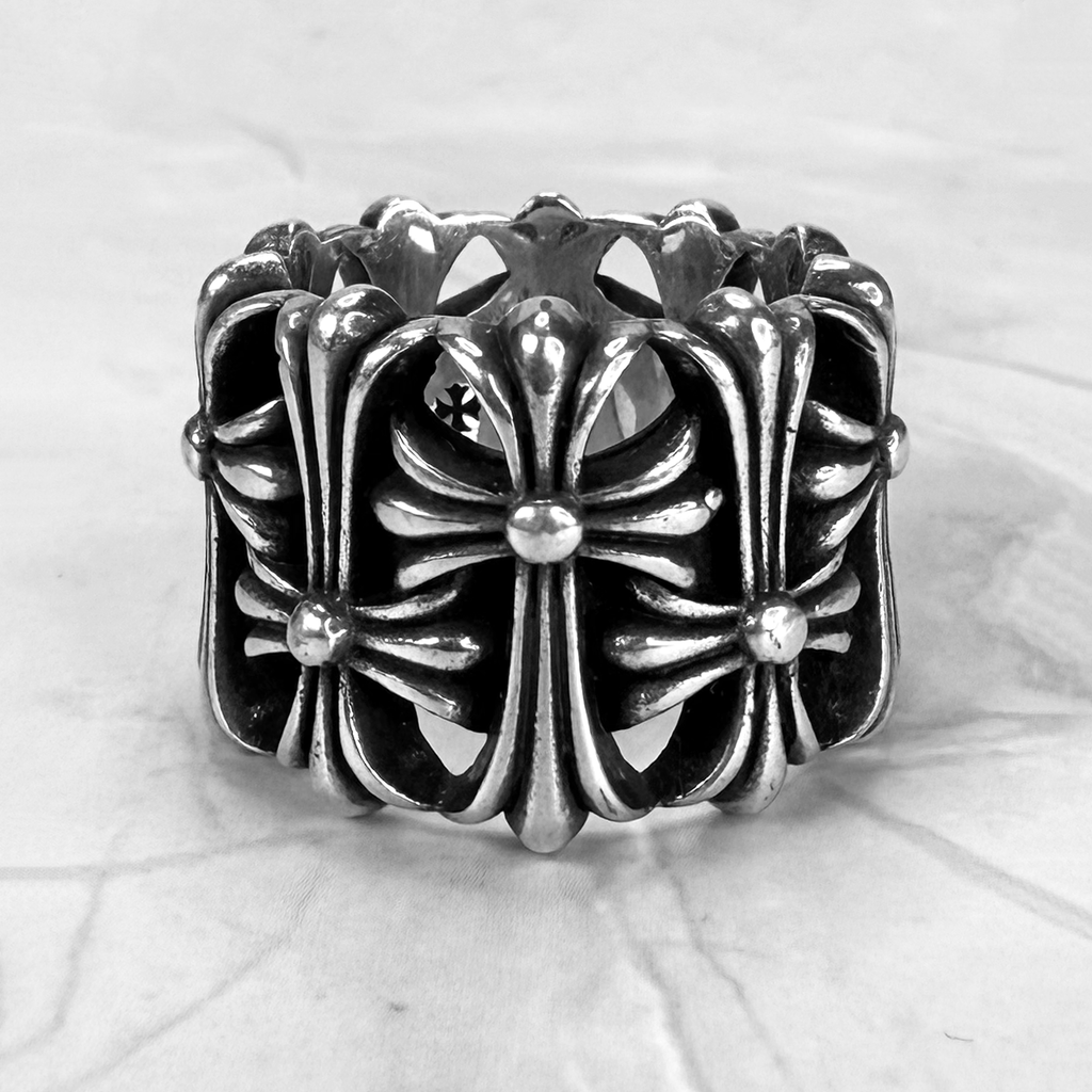 #R8: Chrome Hearts Cemetery Ring (Sterling Silver)