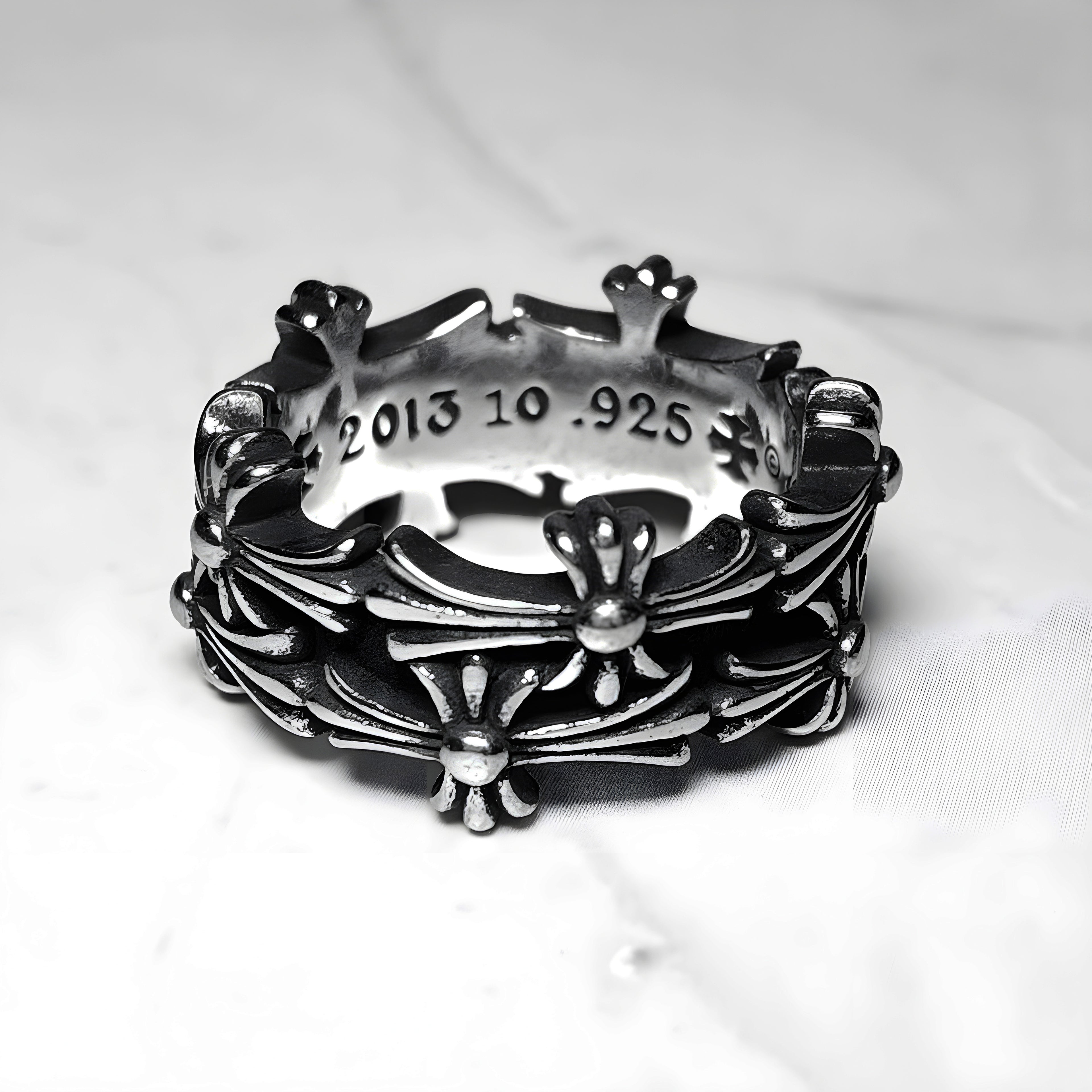 #R85: Chrome Hearts Cross Wrap Ring (Copper)