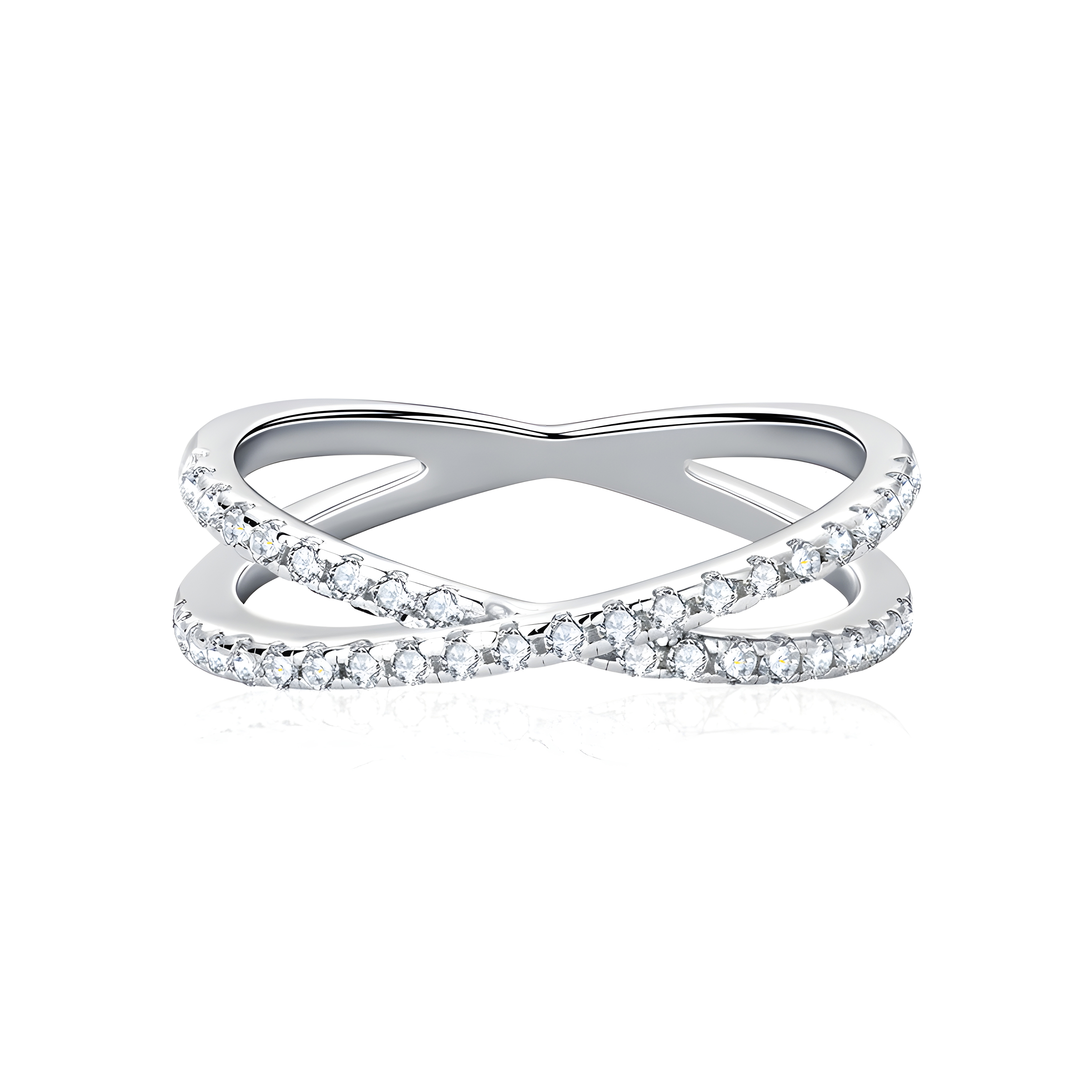Moissanite 925 X-Band Ring (Sterling Silver)