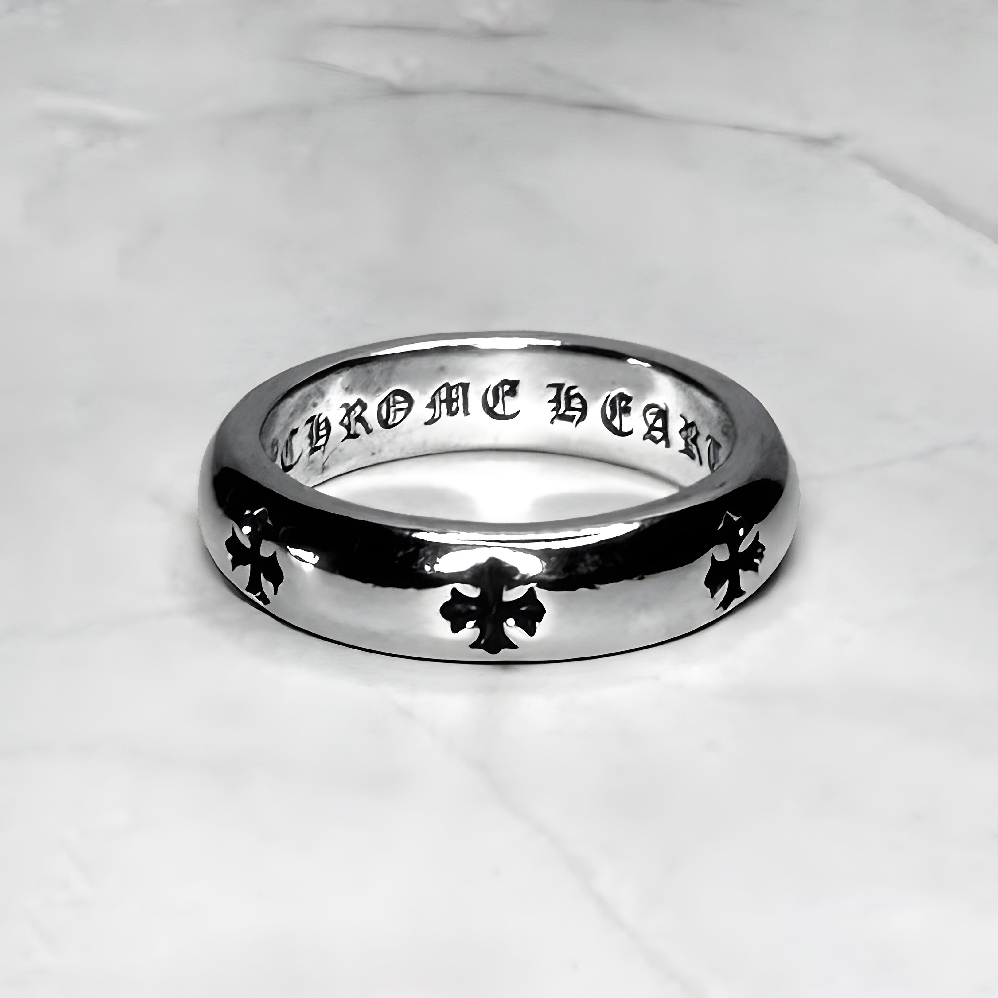 #R88: Chrome Hearts Cross Emblem Ring (Copper)