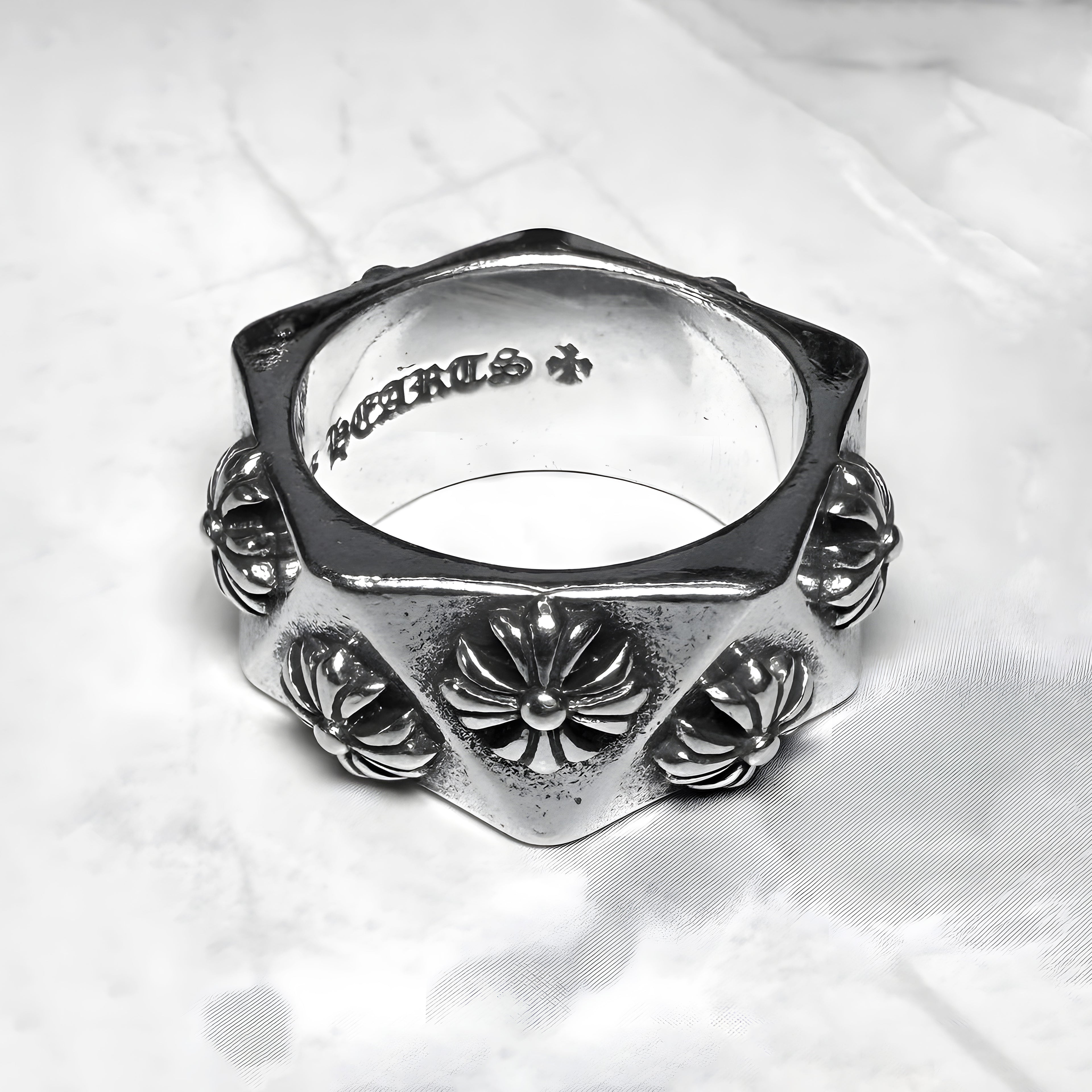 #R92: Chrome Hearts Dimensional Cross Emblem Ring (Copper)