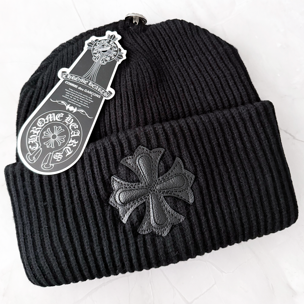Chrome Hearts Black Cross Beanie