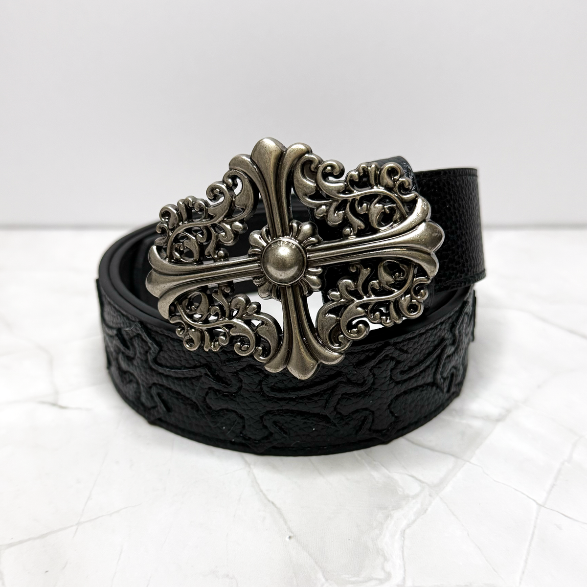 Chrome Hearts Floral Cross Belt