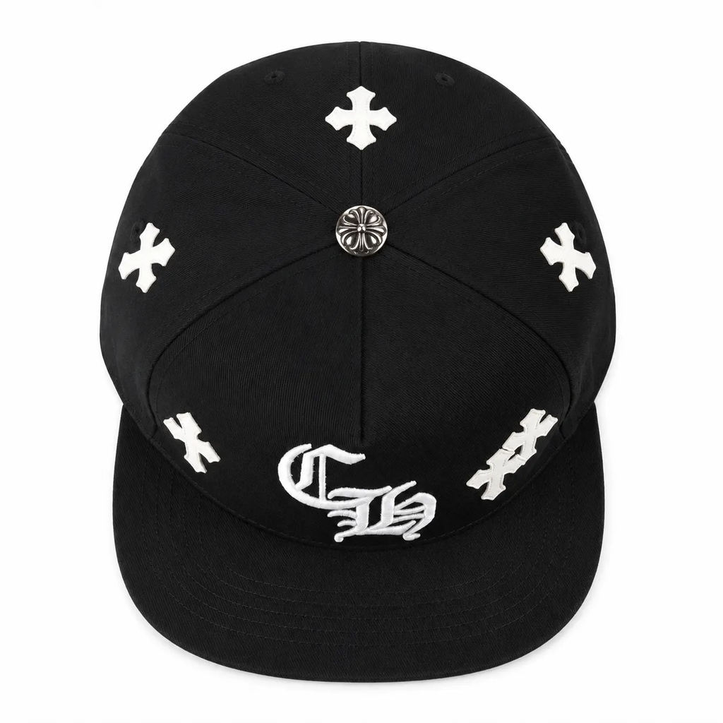 Chrome Hearts Embroidered "CH" Cross Patch Caps (Black, Blue, Red, Green, Camo)
