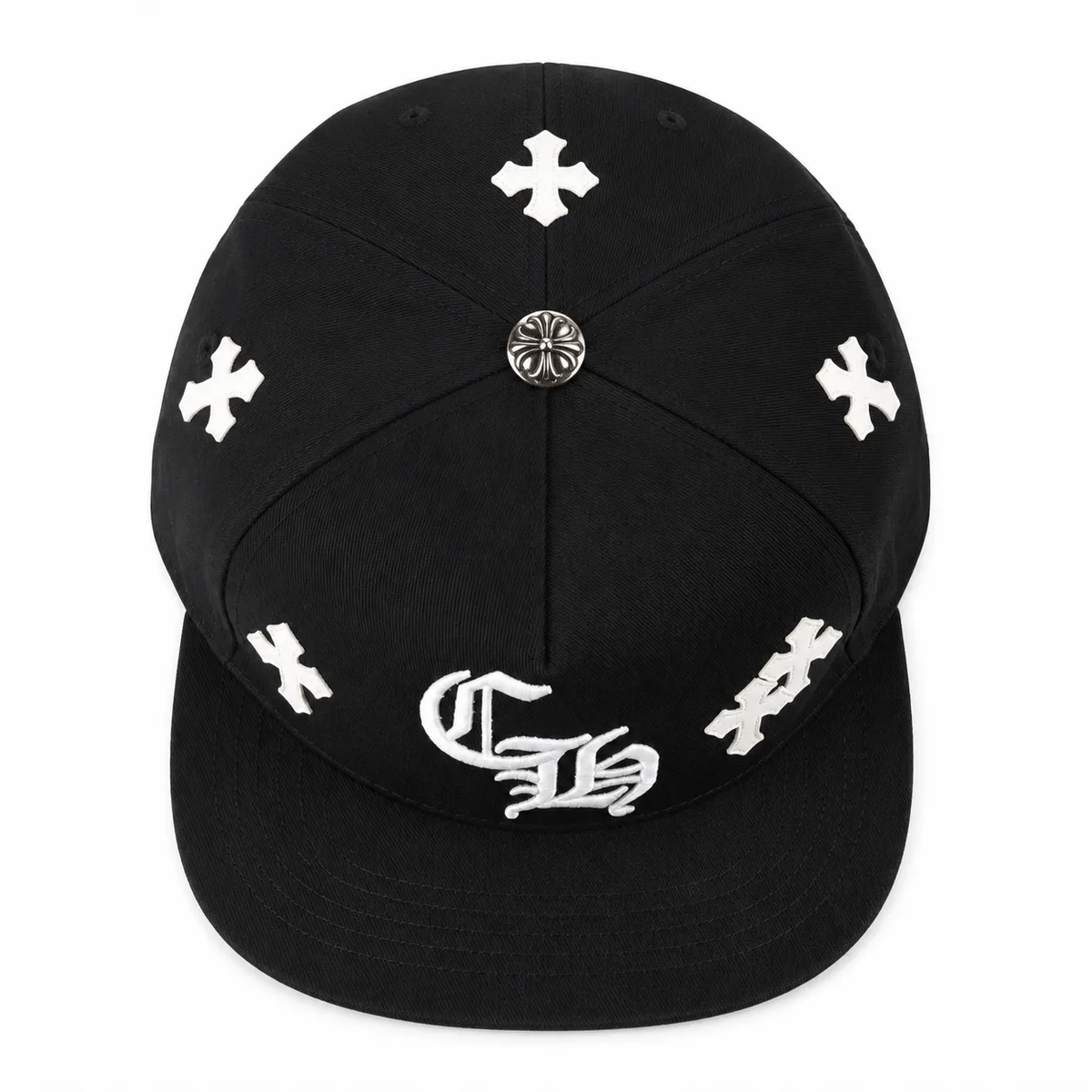 Chrome Hearts Embroidered "CH" Cross Patch Caps (Black, Blue, Red, Green, Camo)