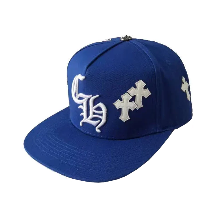 Chrome Hearts Embroidered "CH" Cross Patch Caps (Black, Blue, Red, Green, Camo)