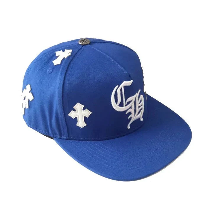 Chrome Hearts Embroidered "CH" Cross Patch Caps (Black, Blue, Red, Green, Camo)