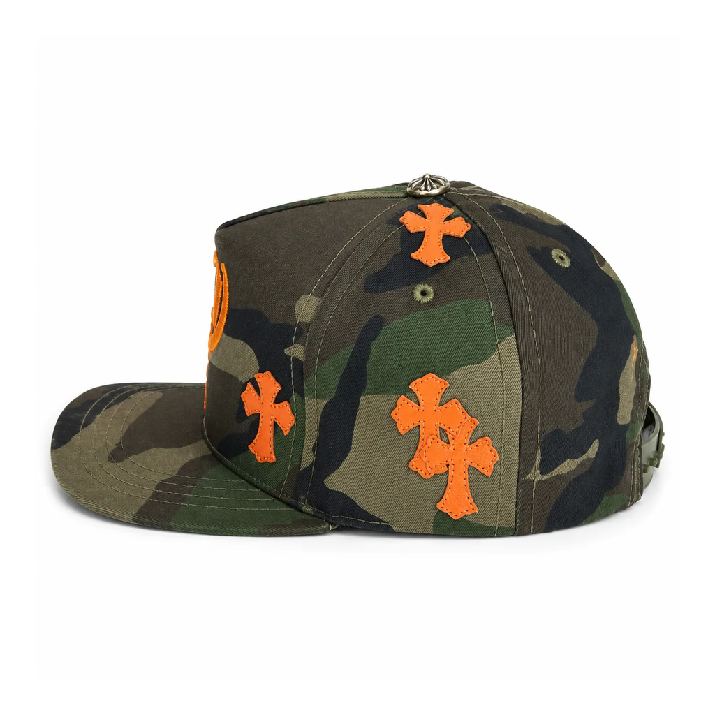 Chrome Hearts Embroidered "CH" Cross Patch Caps (Black, Blue, Red, Green, Camo)