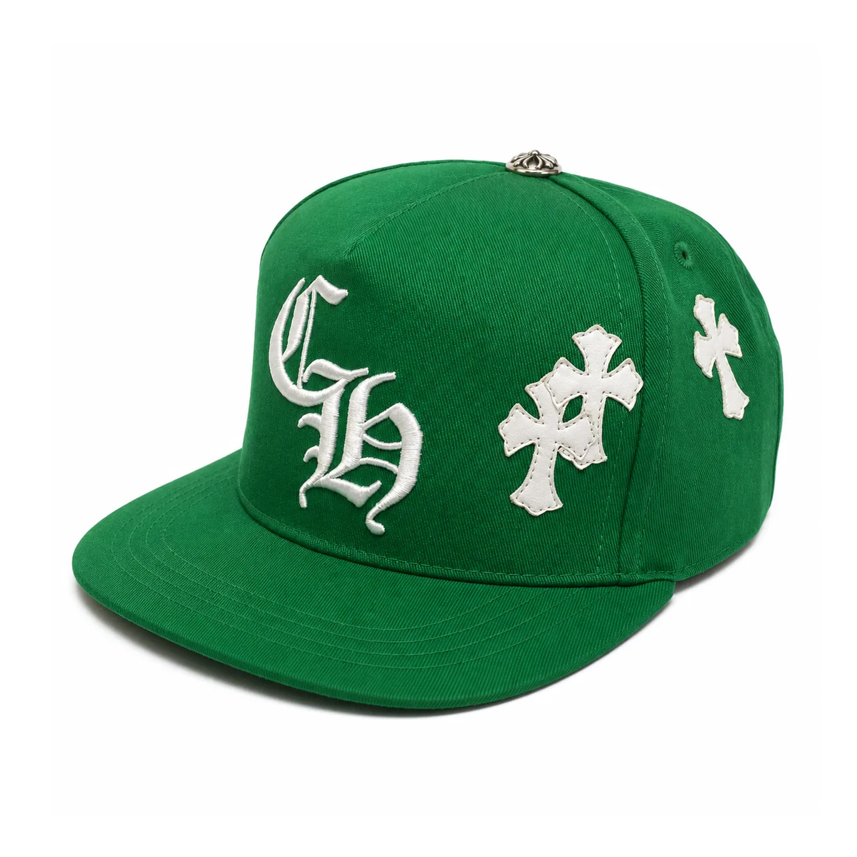 Chrome Hearts Embroidered "CH" Cross Patch Caps (Black, Blue, Red, Green, Camo)