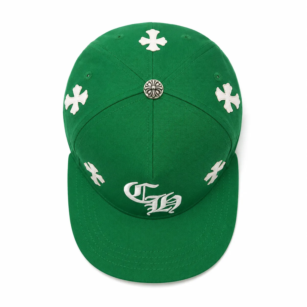 Chrome Hearts Embroidered "CH" Cross Patch Caps (Black, Blue, Red, Green, Camo)