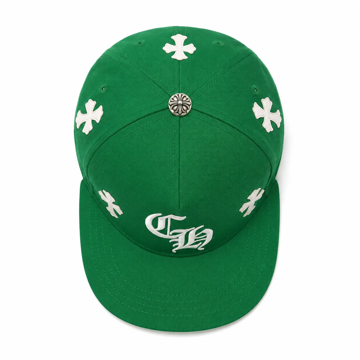 Chrome Hearts Embroidered "CH" Cross Patch Caps (Black, Blue, Red, Green, Camo)