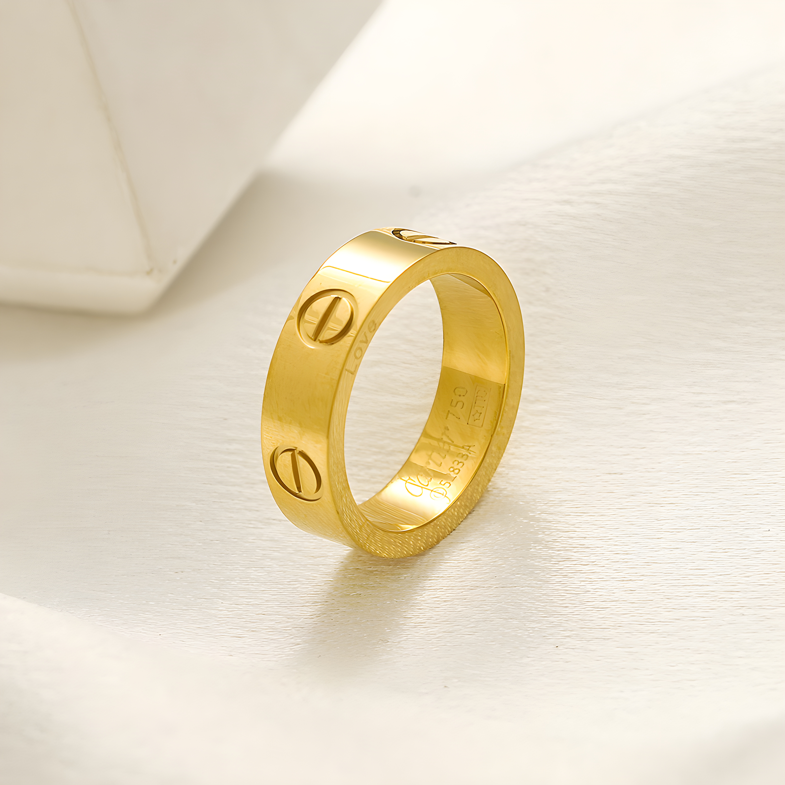 Cartier Gold Ring (Stainless Steel)