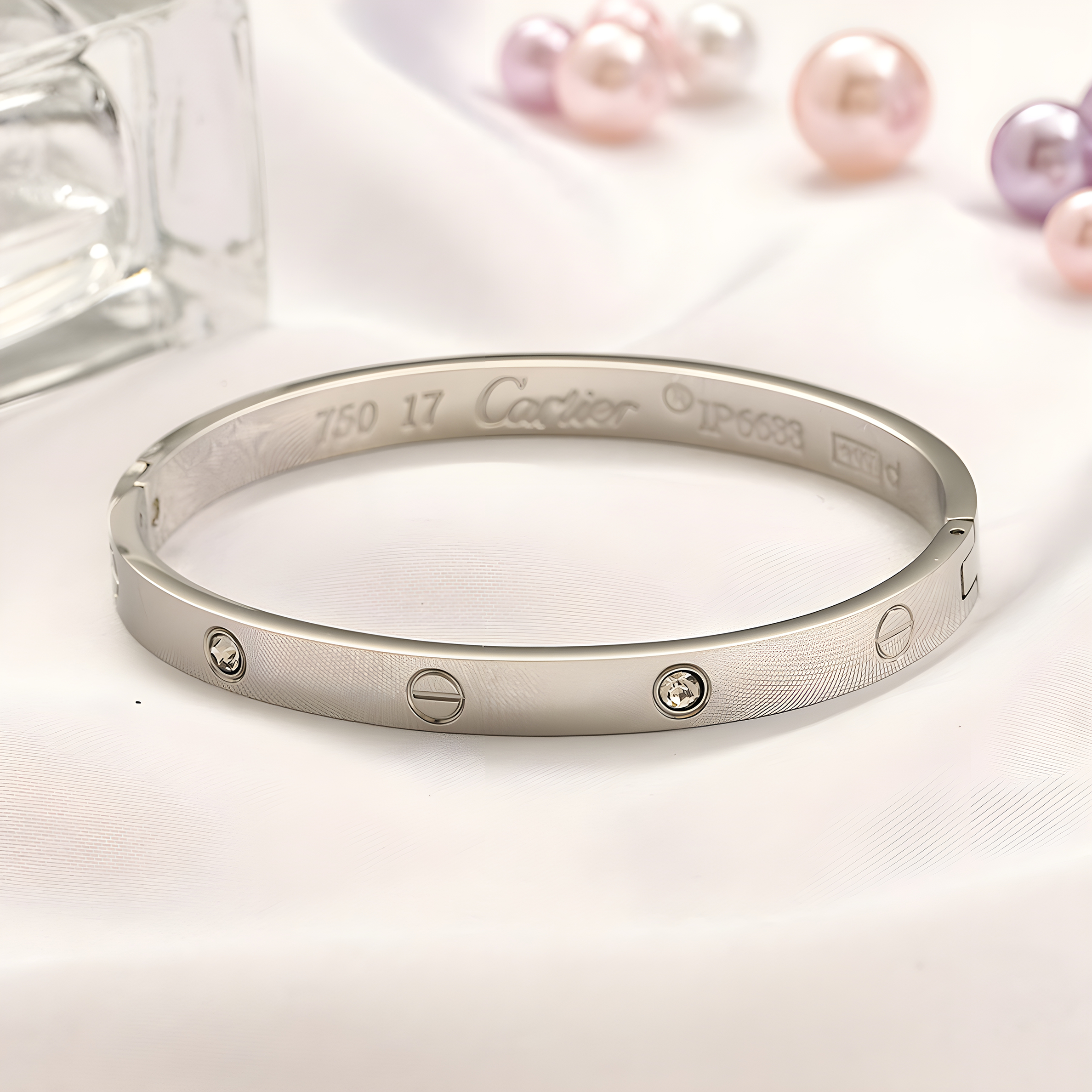 Cartier Stud Bangle (Stainless Steel)