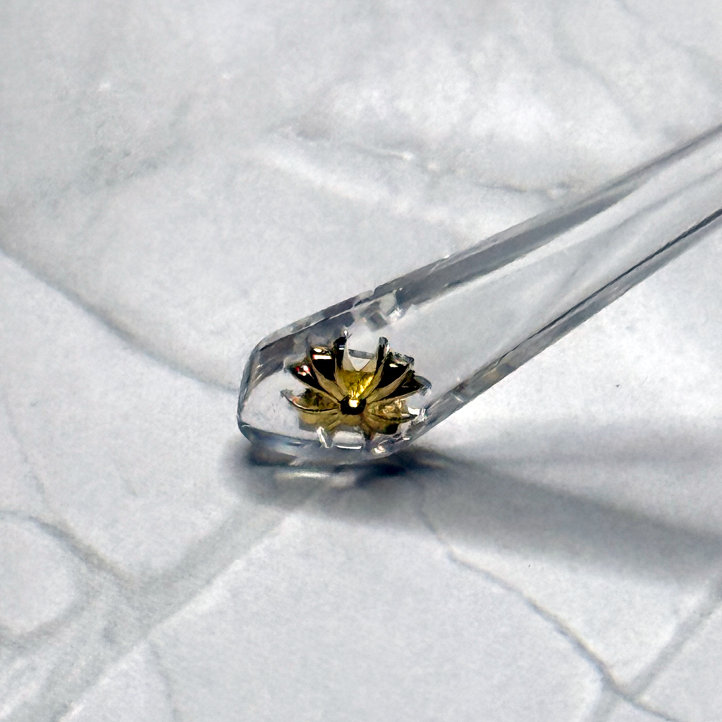 #E4: Chrome Hearts Cox Ucker Anti-Blue Lens Glasses (Clear & Gold)