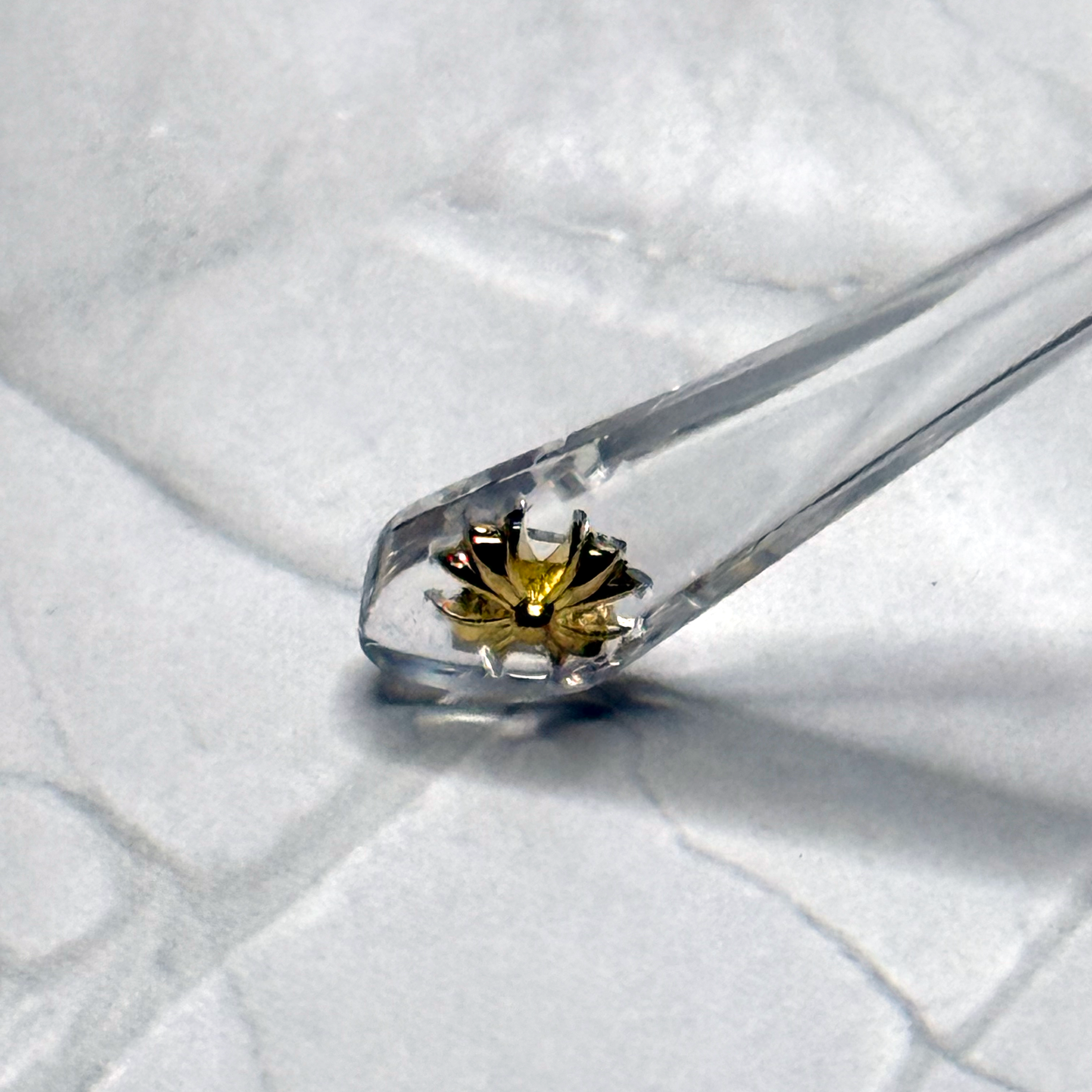 #E4: Chrome Hearts Cox Ucker Anti-Blue Lens Glasses (Clear & Gold)