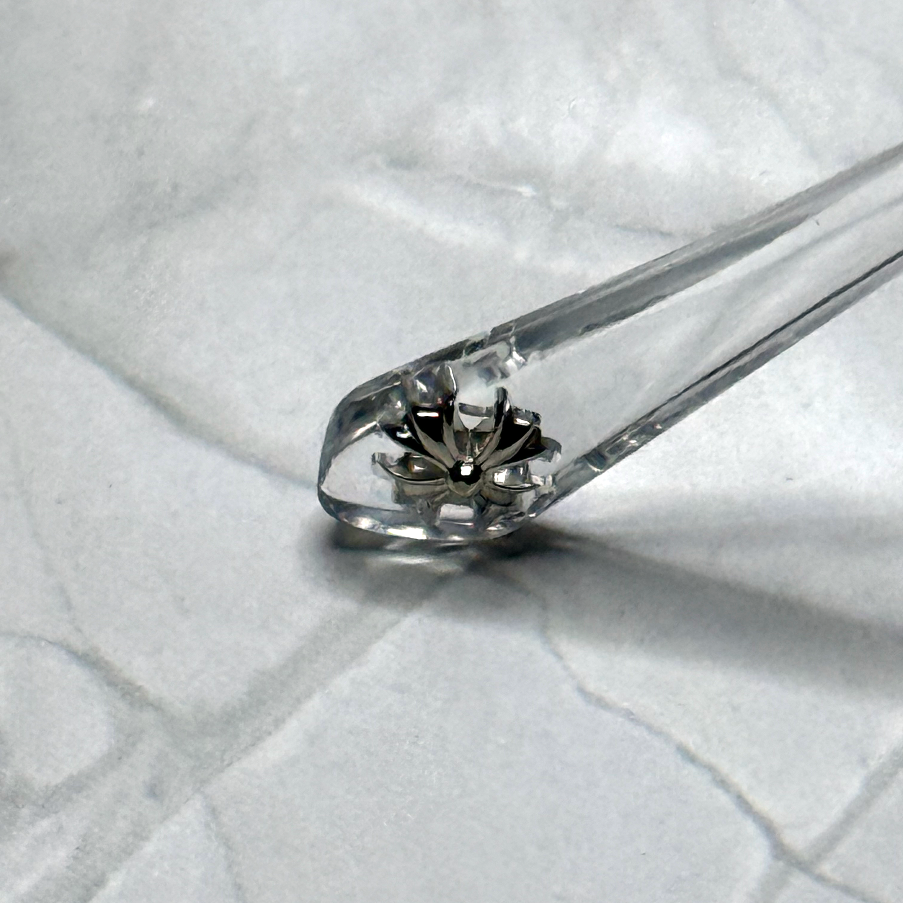 #E3: Chrome Hearts Cox Ucker Anti-Blue Lens Glasses (Clear & Silver)