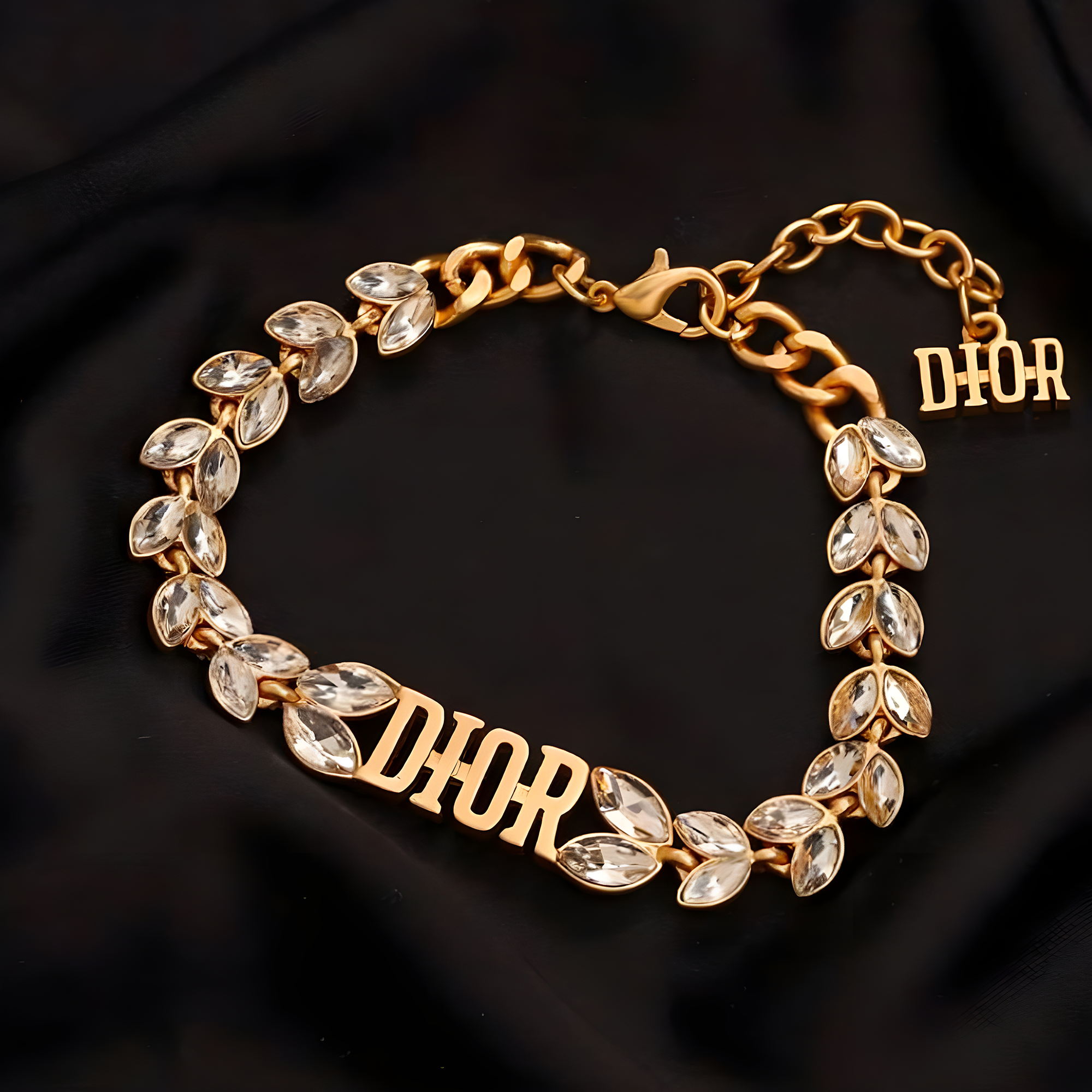 Dior Gold Leaf Bracelet (Stainless Steel)