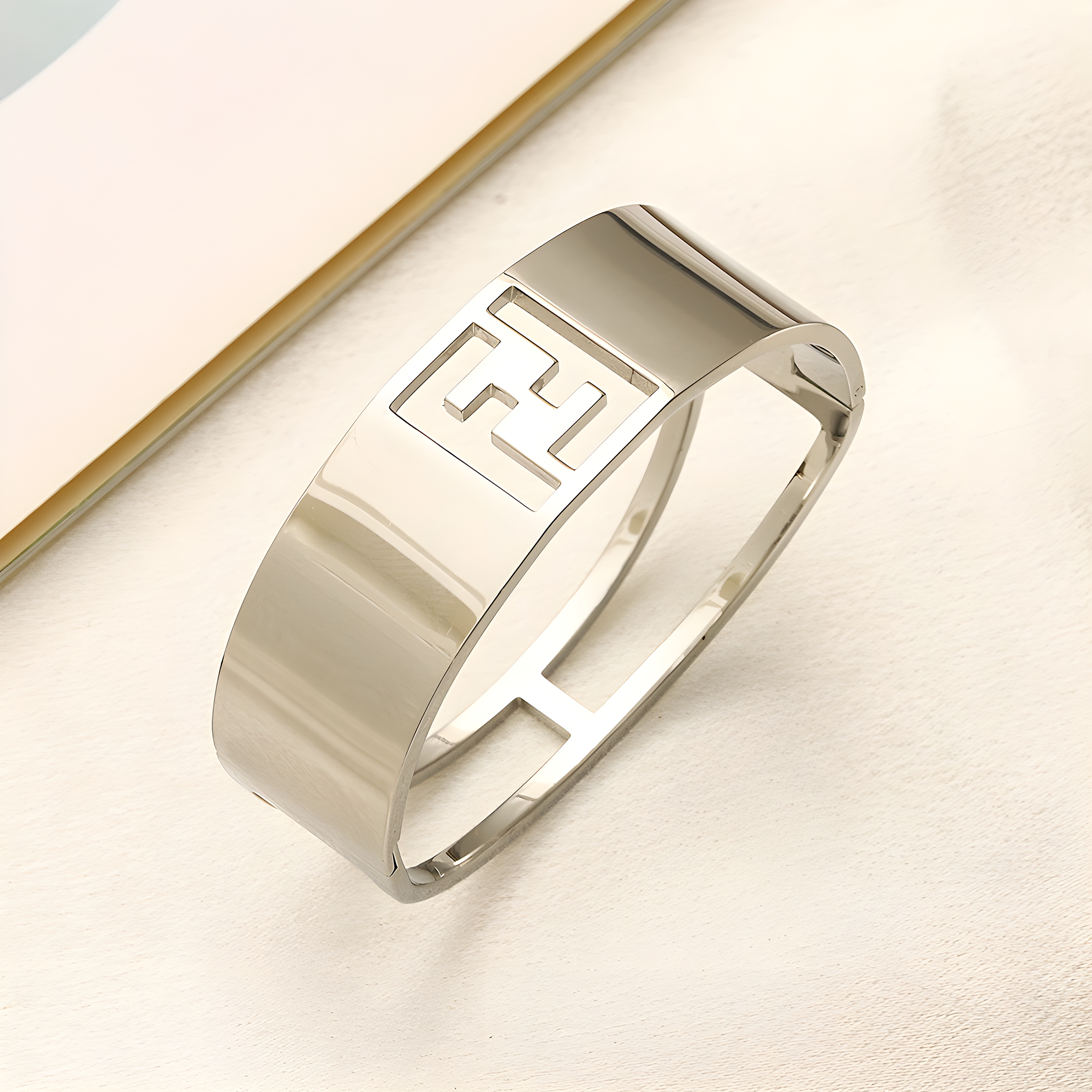 Fendi Emblem Bangle (Stainless Steel)