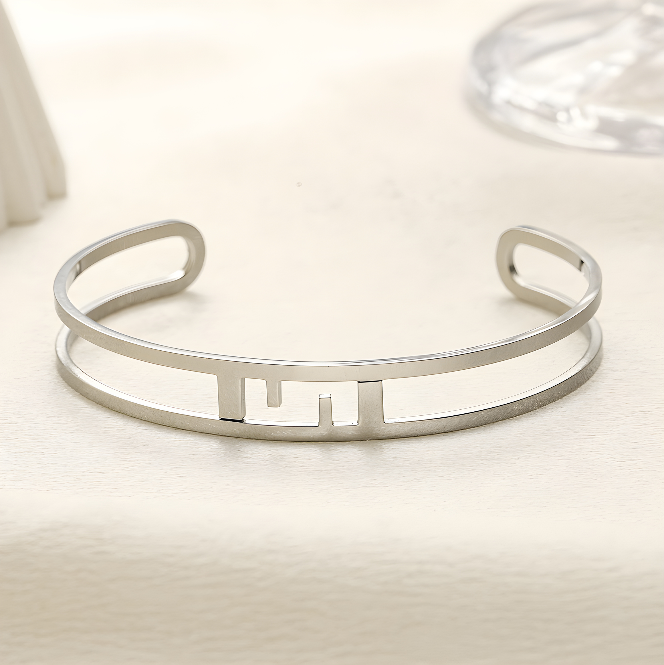Fendi Open Bangle (Stainless Steel)
