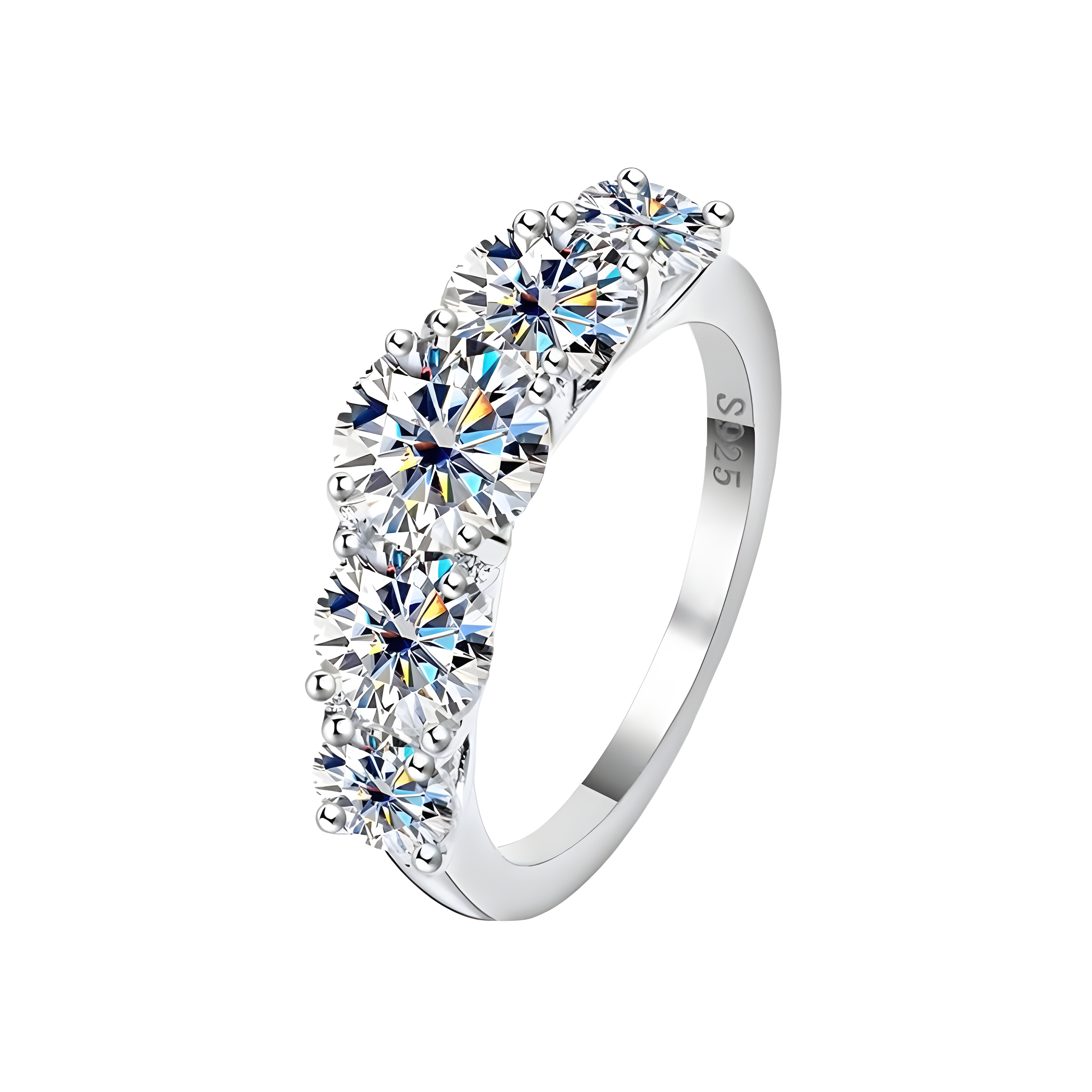 3.6 Carat Moissanite 925 Ring (Sterling Silver)