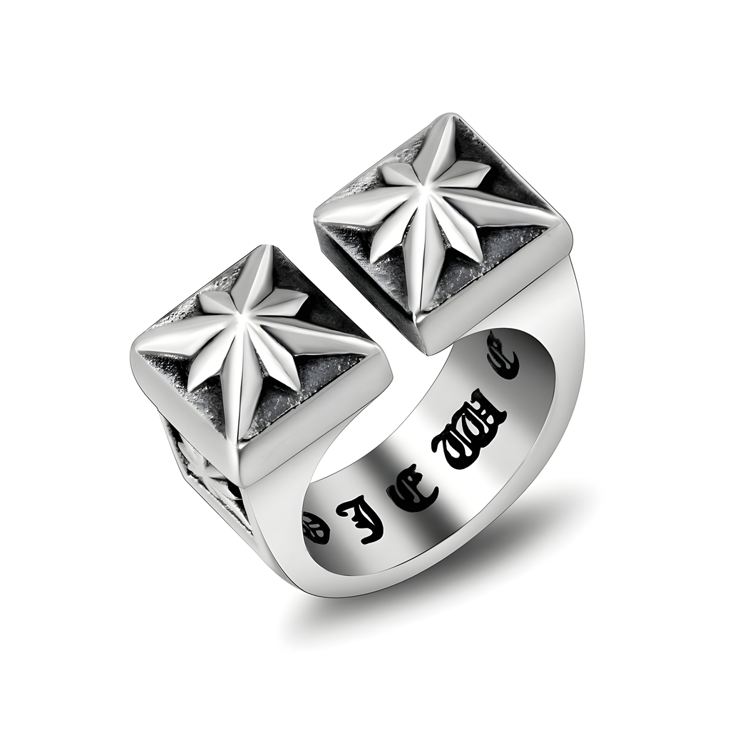 Star Knuckle Ring (Titanium Steel)