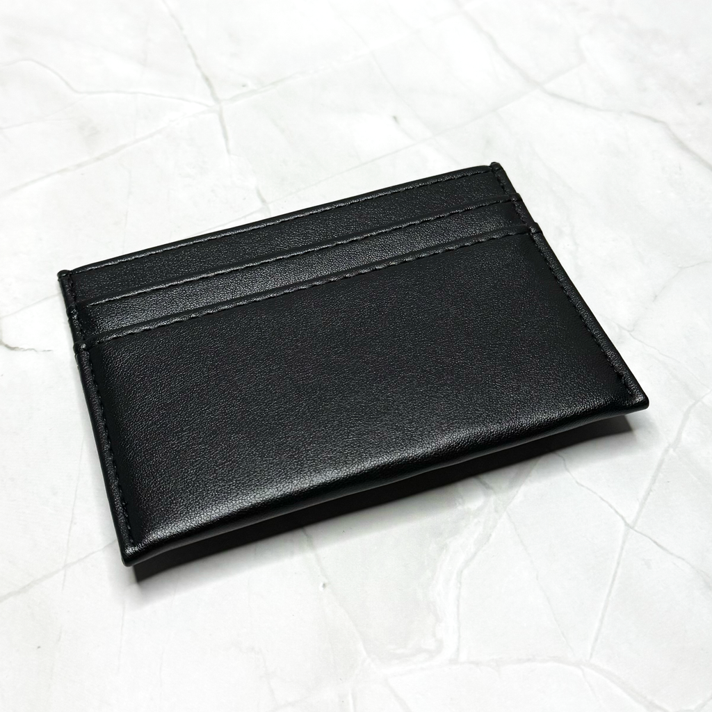 Chrome Hearts Cross Emblem Black Card Holder Wallet