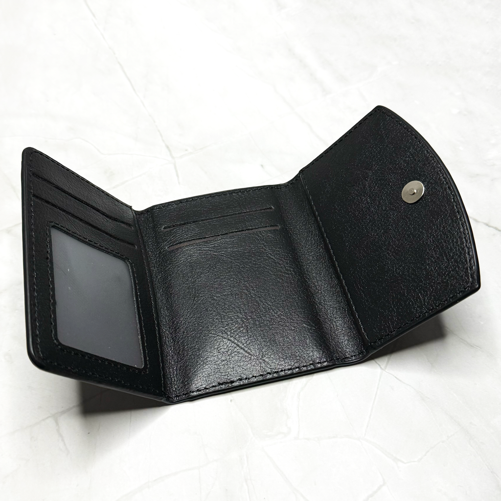 Chrome Hearts Fleur-De-Lis Emblem Black Wallet