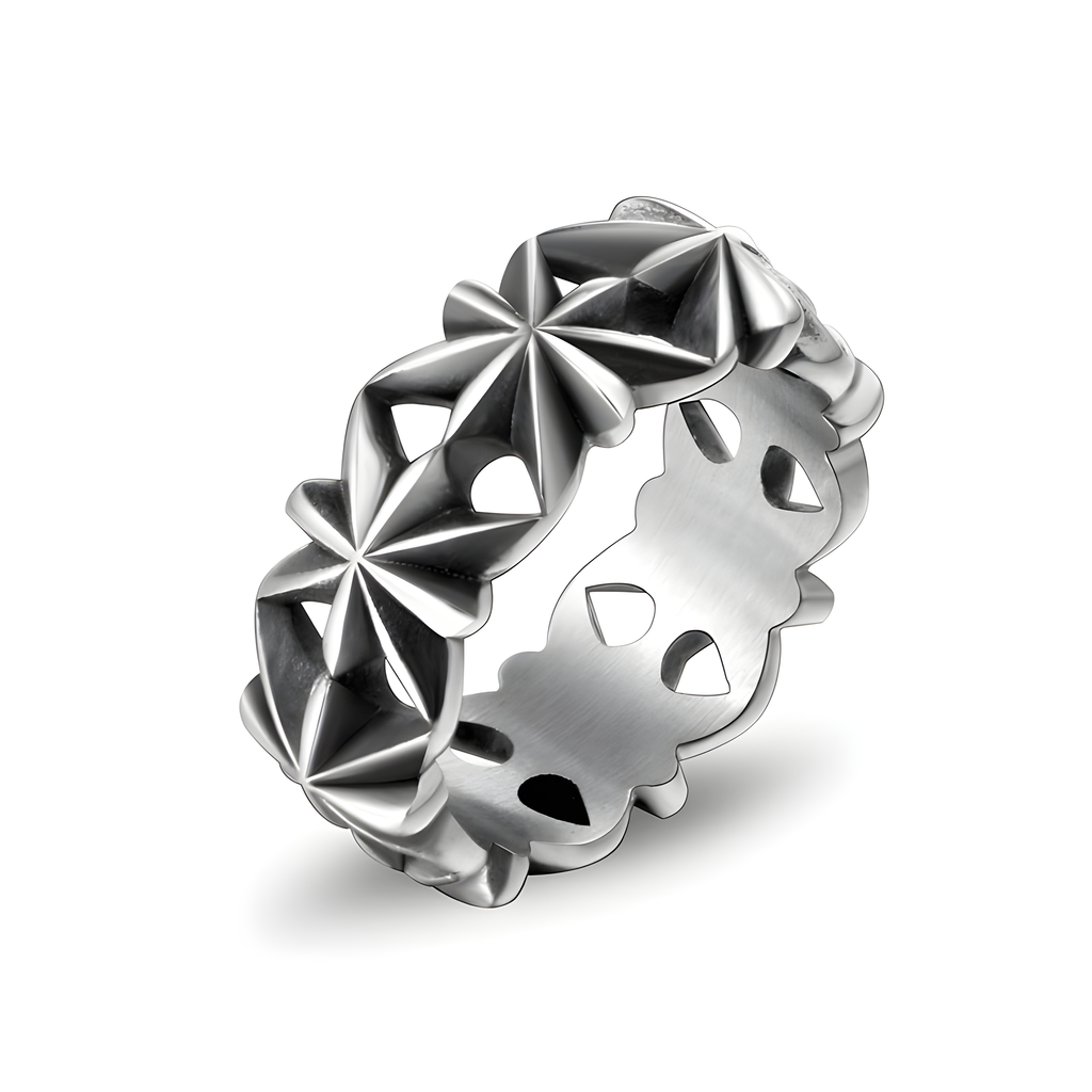 Star Band Ring (Titanium Steel)