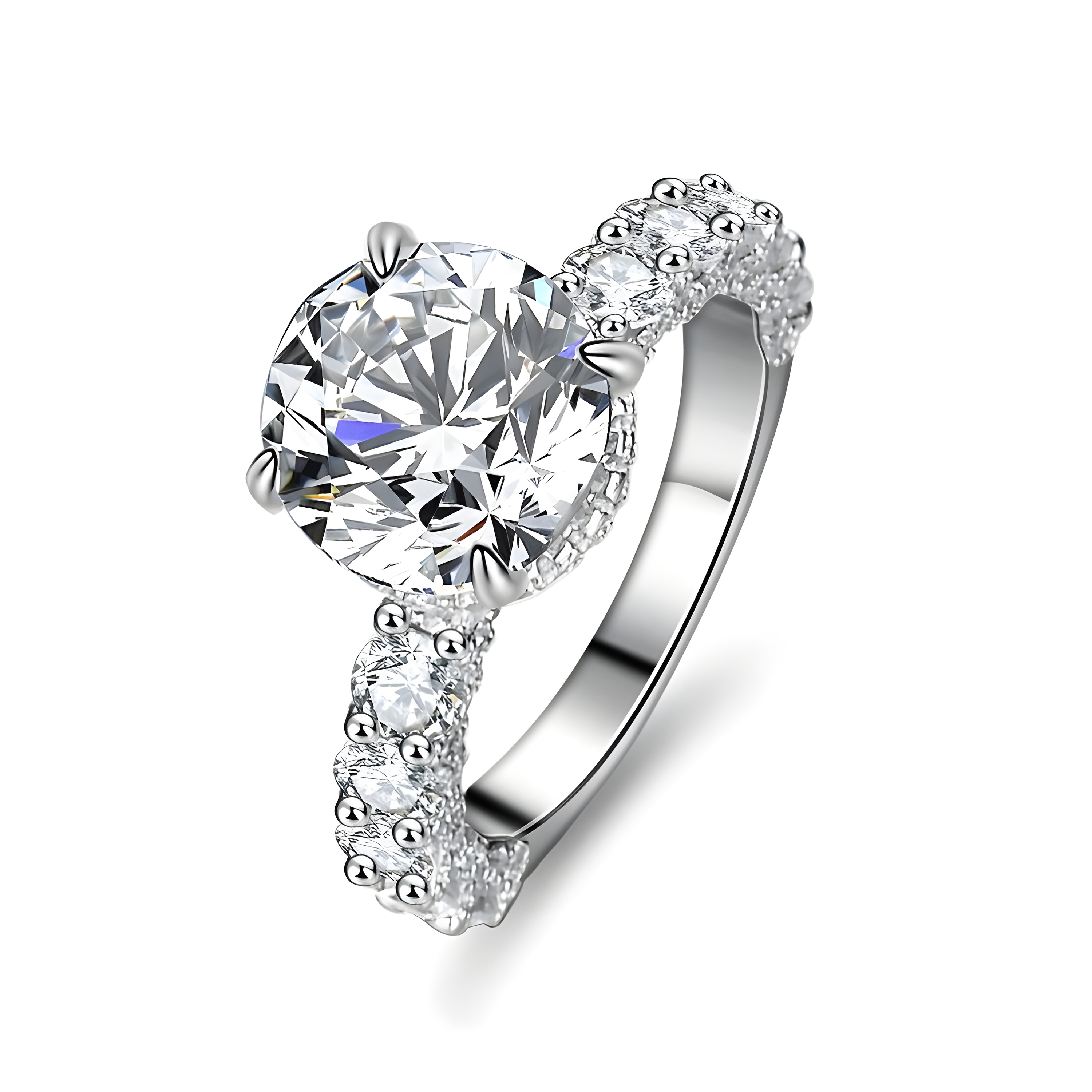 3 Carat Moissanite 925 Ring (Sterling Silver)