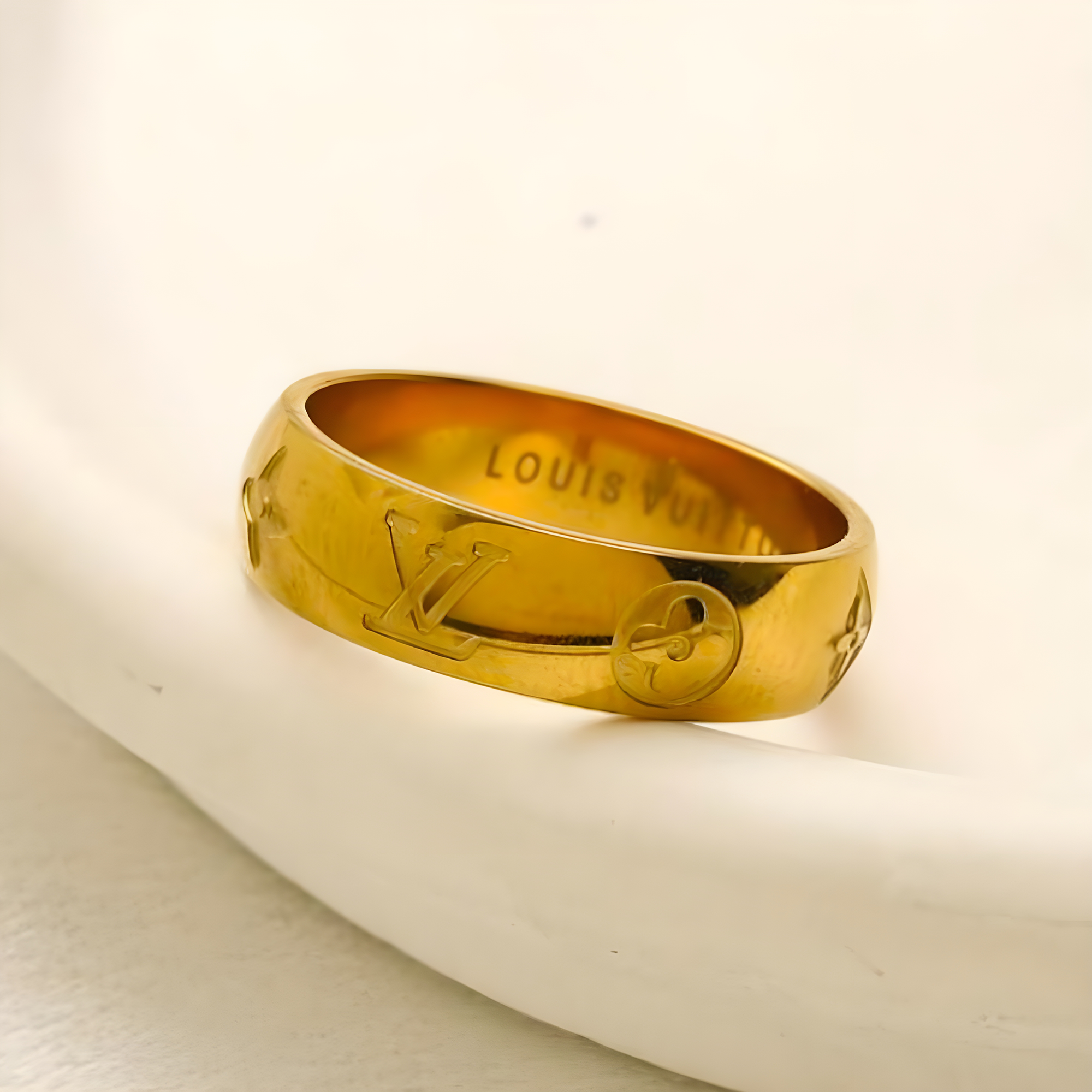 LV Gold Ring (Stainless Steel)