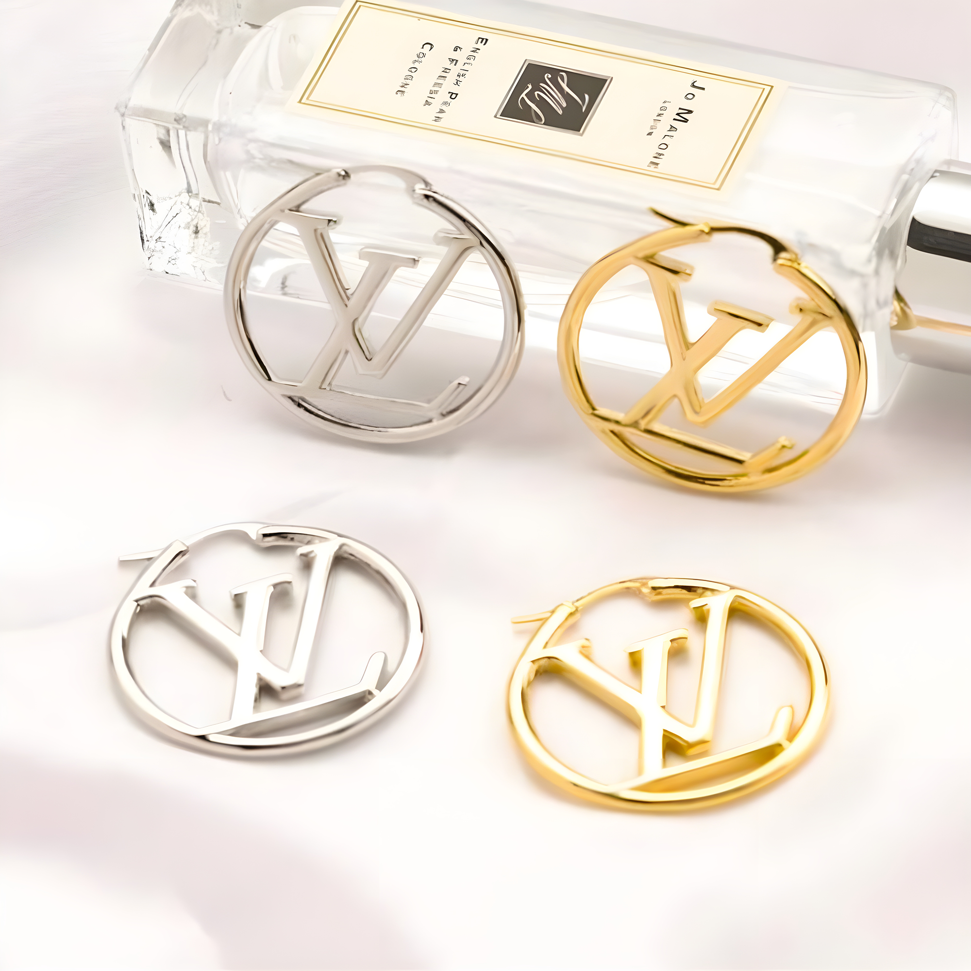 LV Hoop Earrings (Stainless Steel)