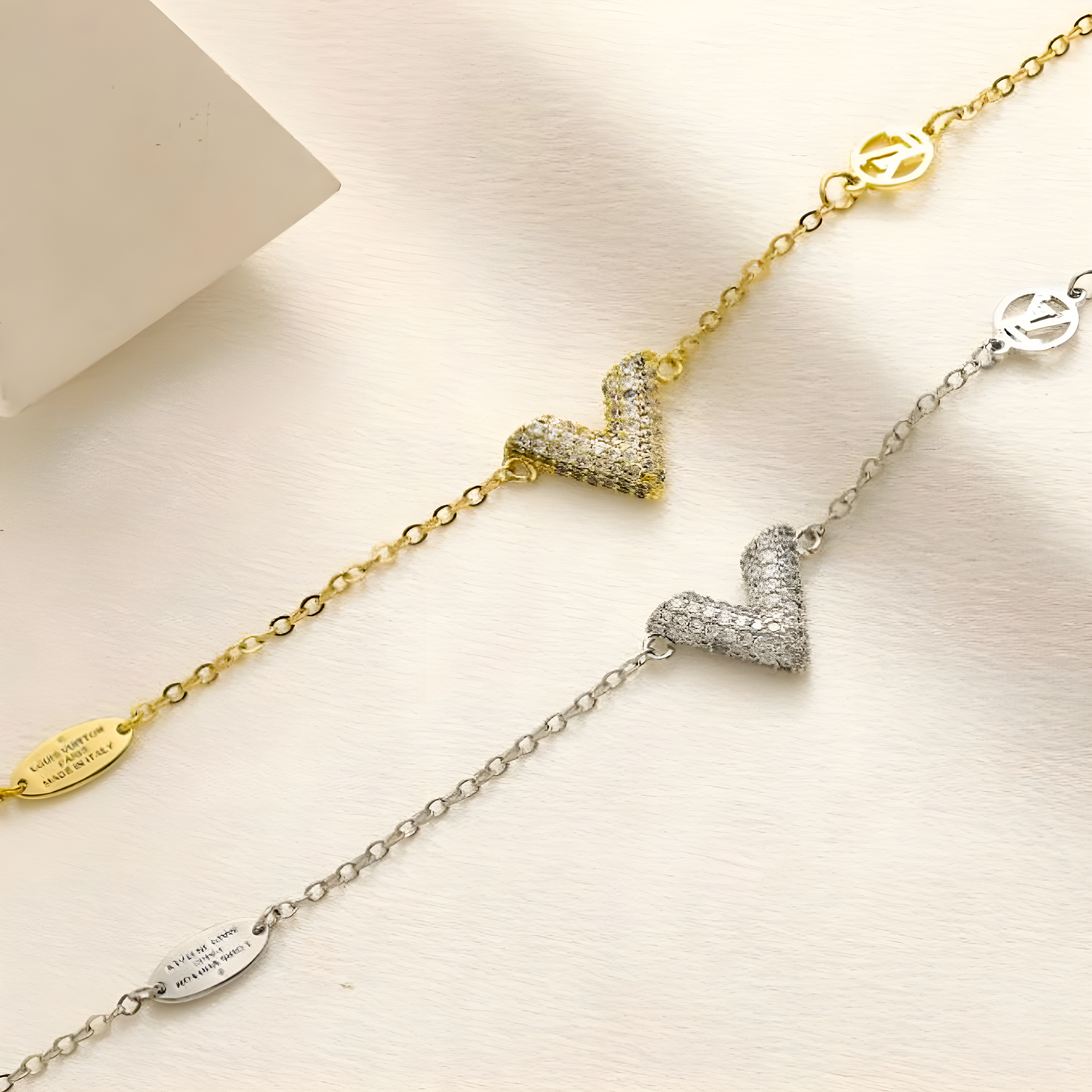 LV Stud Charm Bracelet (Stainless Steel)