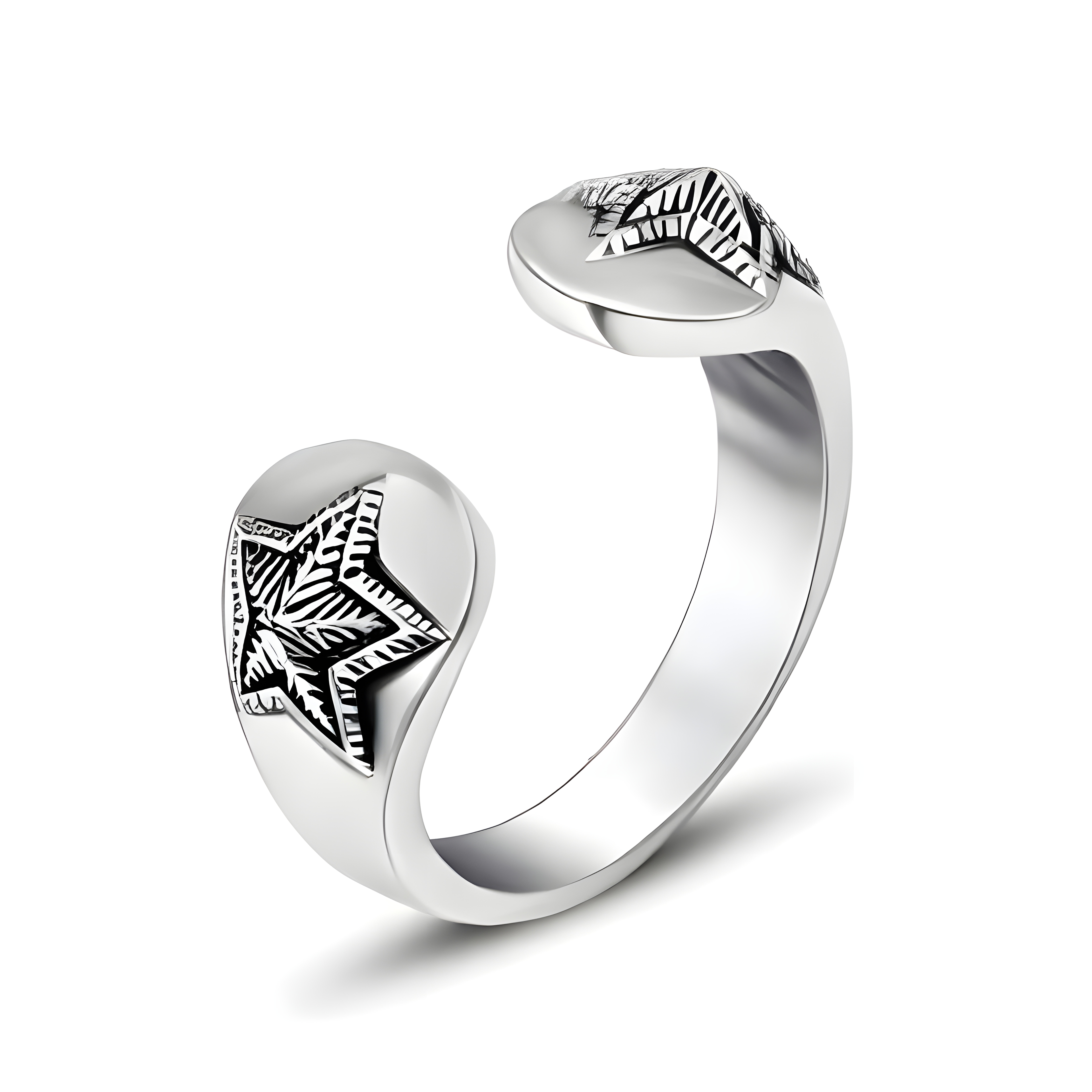 Star Open Ring (Titanium Steel)