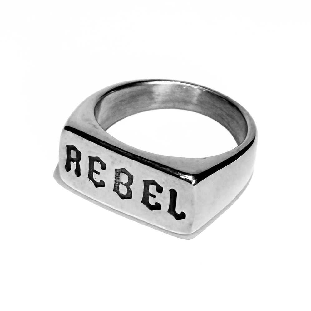 Rebel Bar Ring (Titantium Steel)
