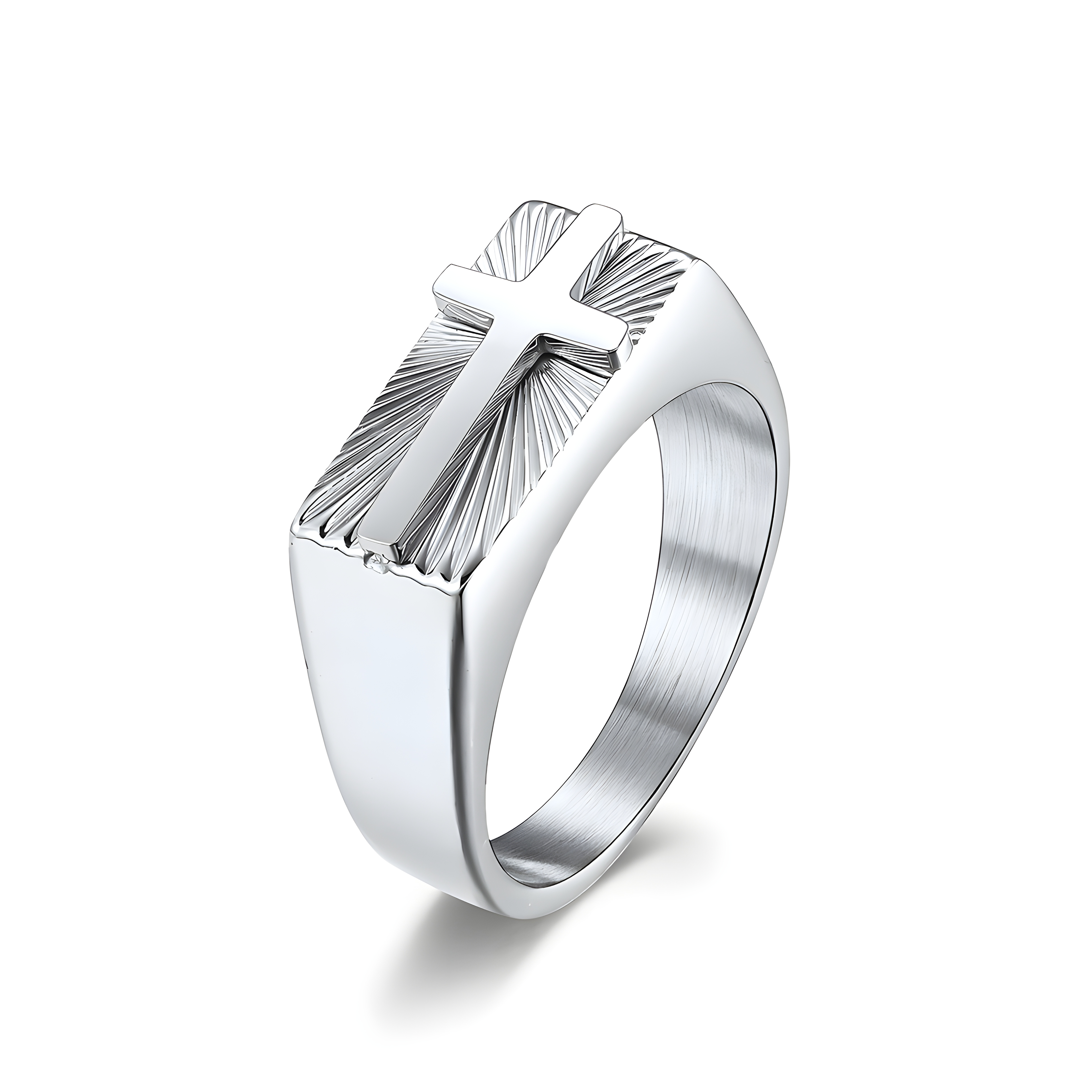 Cross Bar Knuckle Ring (Titanium Steel)