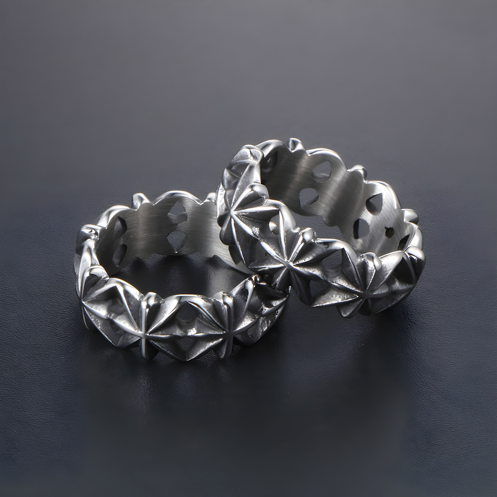 Star Band Ring (Titanium Steel)
